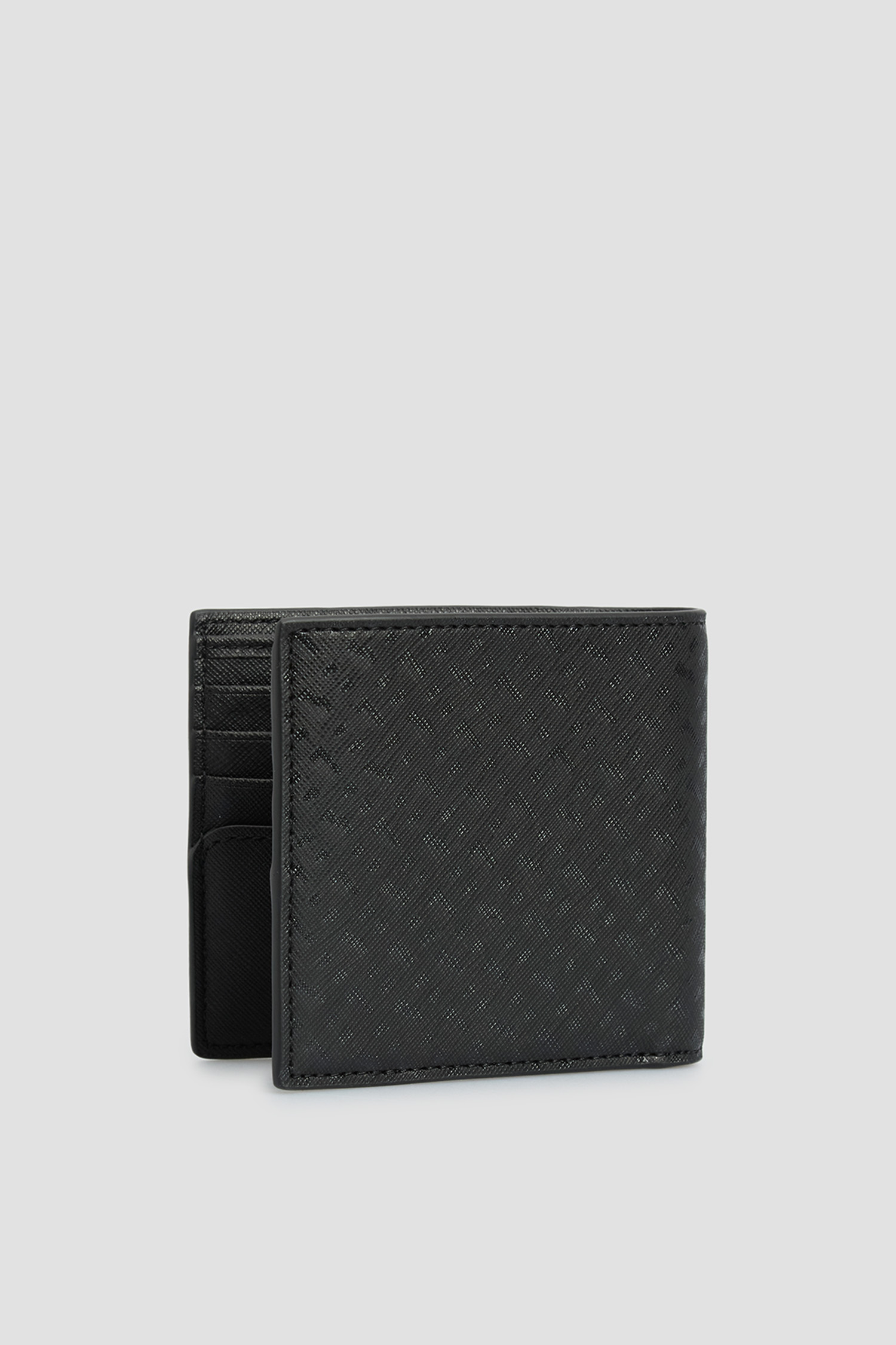 Мужской черный кожаный кошелек BOSS 50517058;001