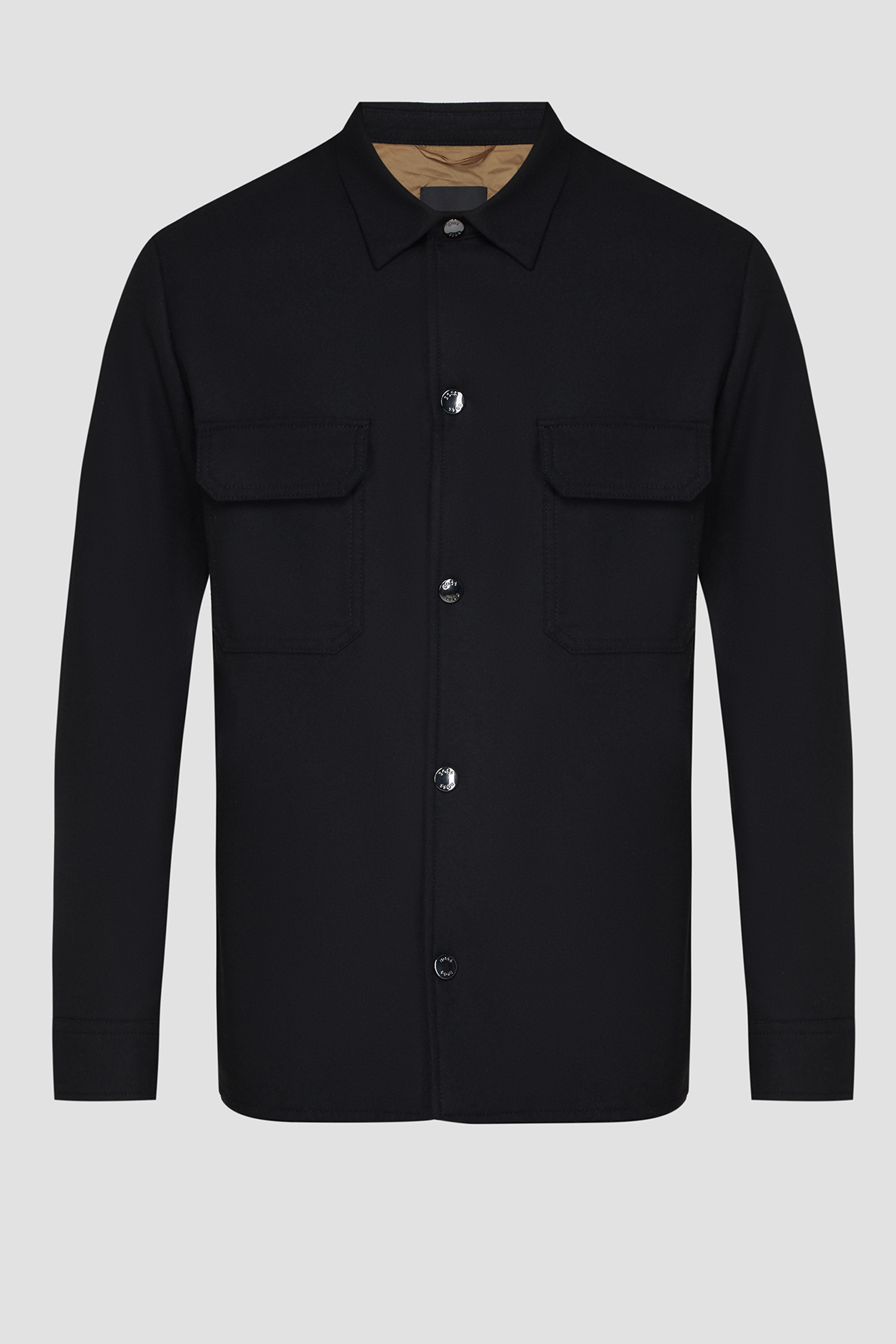 Мужская черная рубашка-пальто BOSS 50502549;001