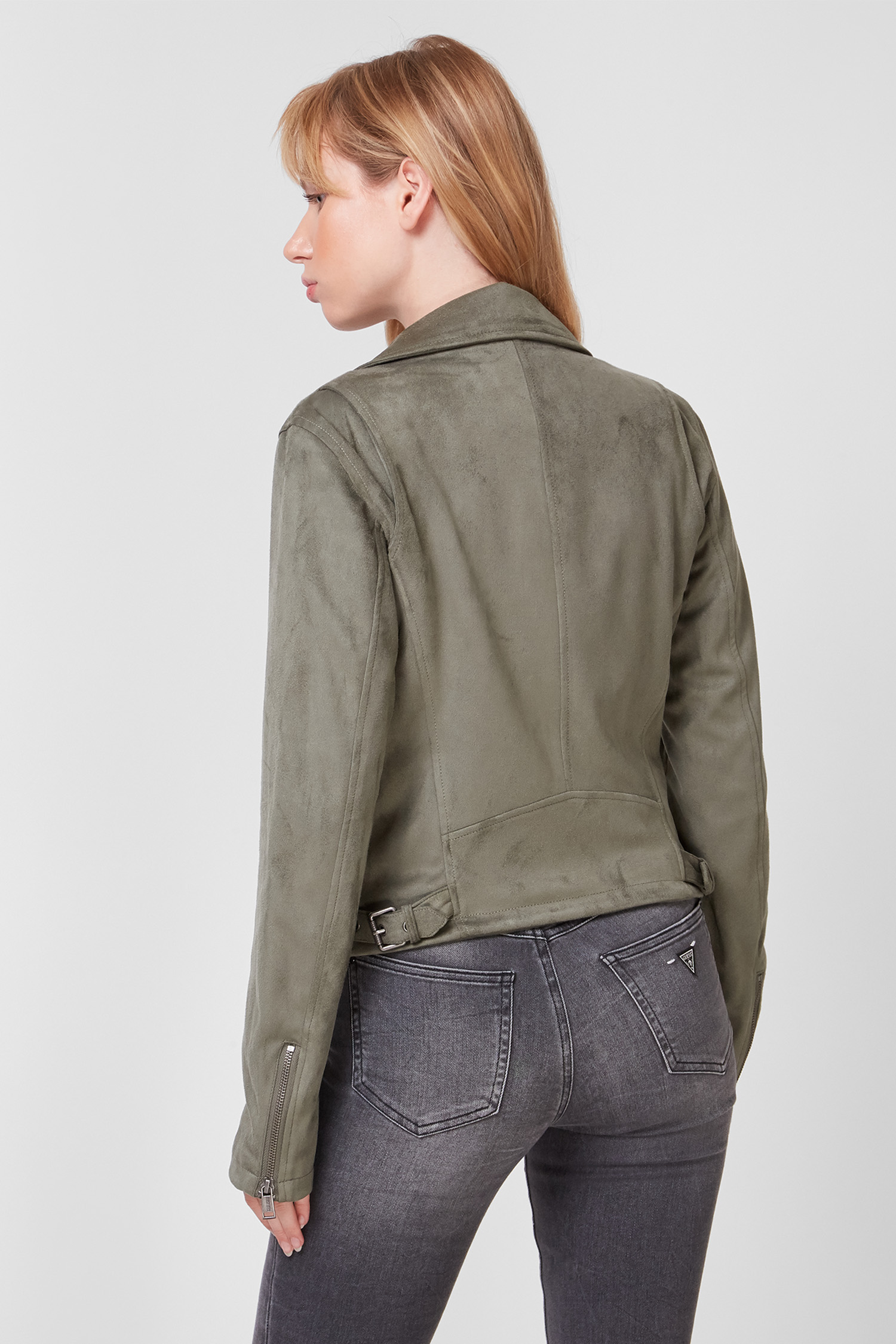 Жіноча оливкова куртка Guess W1YL00.WE0L0;G8DO