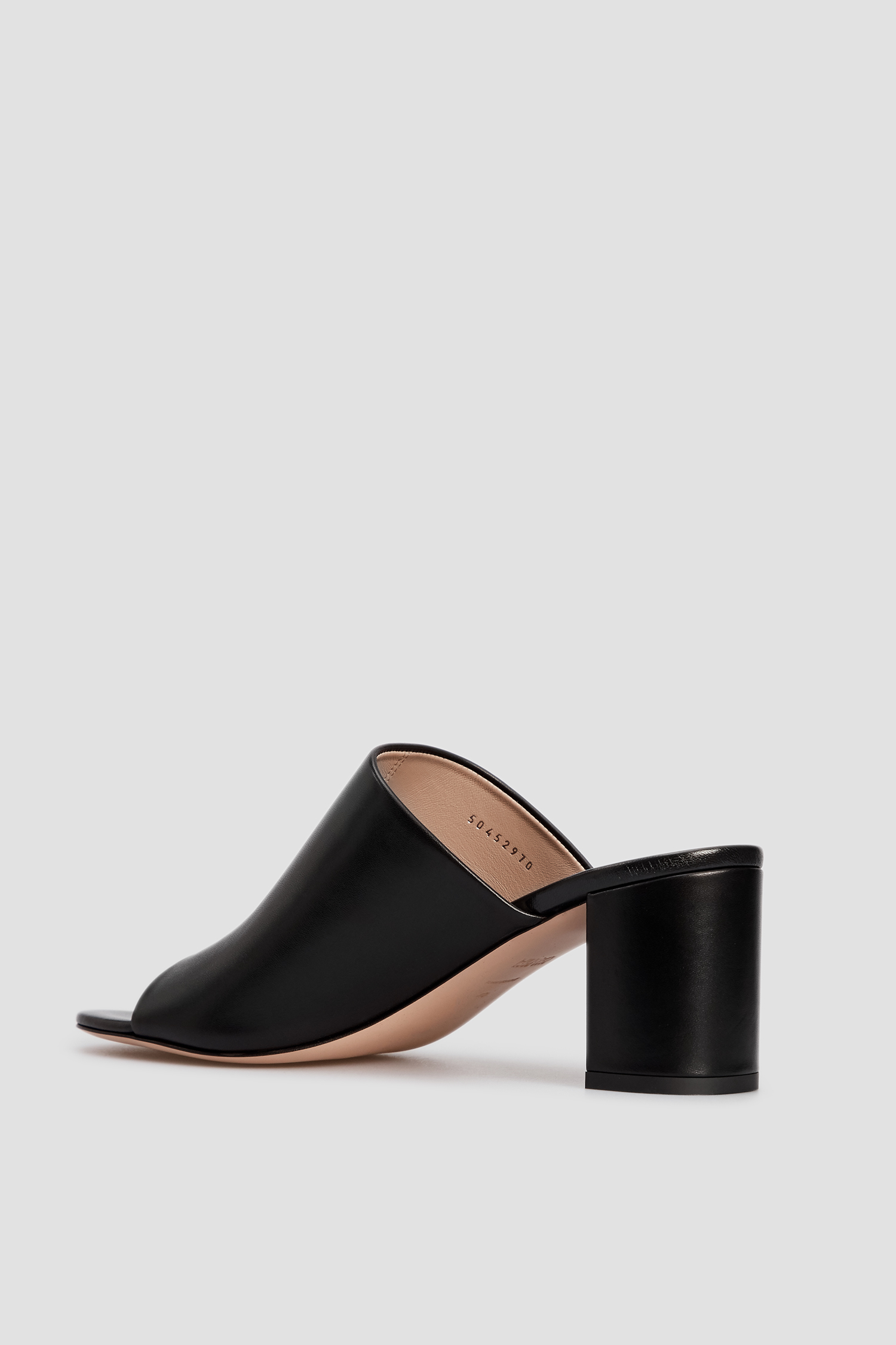 Женские черные кожаные мюли HUGO 50452970;001