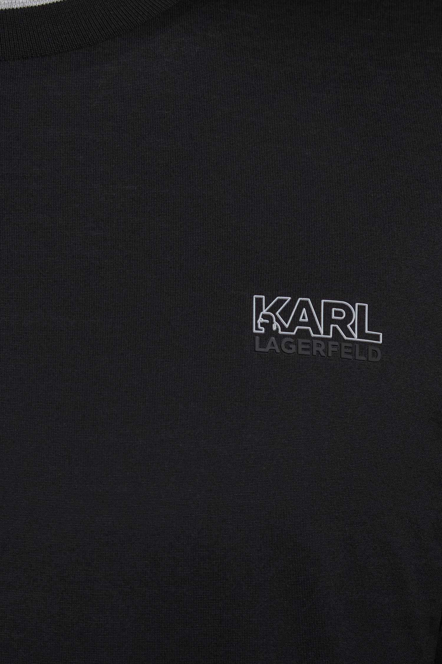 Чоловічий чорний лонгсілв Karl Lagerfeld 554200.755001;990