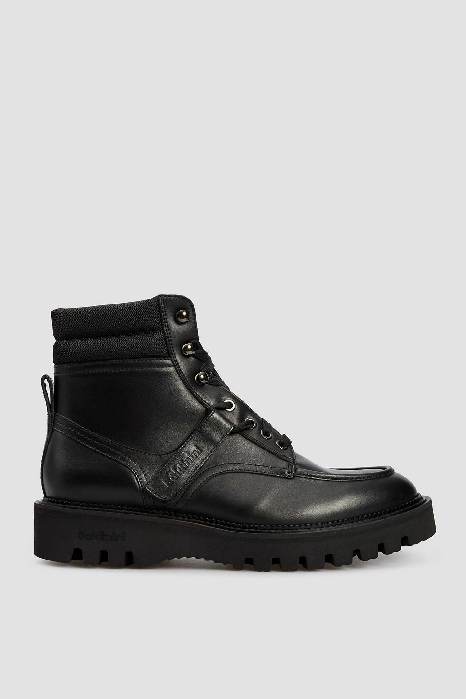 Мужские черные кожаные ботинки Baldinini U2B738MWNK;NENE