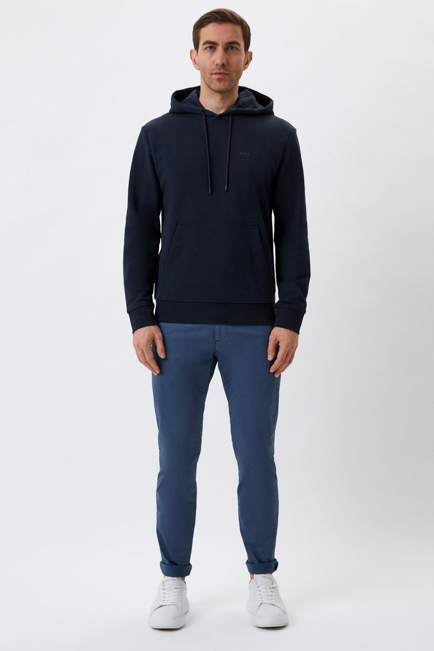 Чоловіче темно-синє худі BOSS 50471959;404