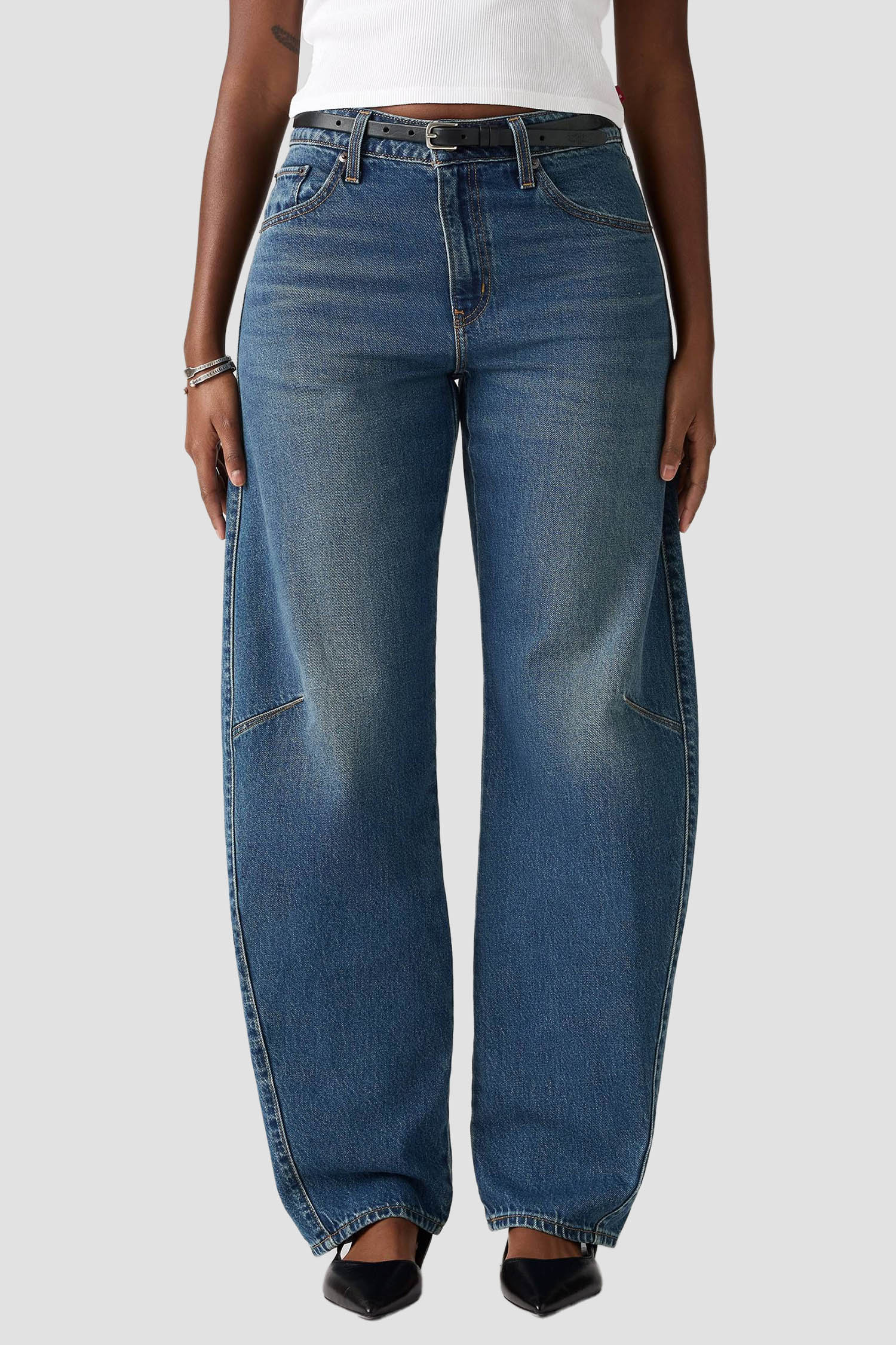 Женские синие джинсы Baggy Dad Barrel Levi’s® 0039A;0001