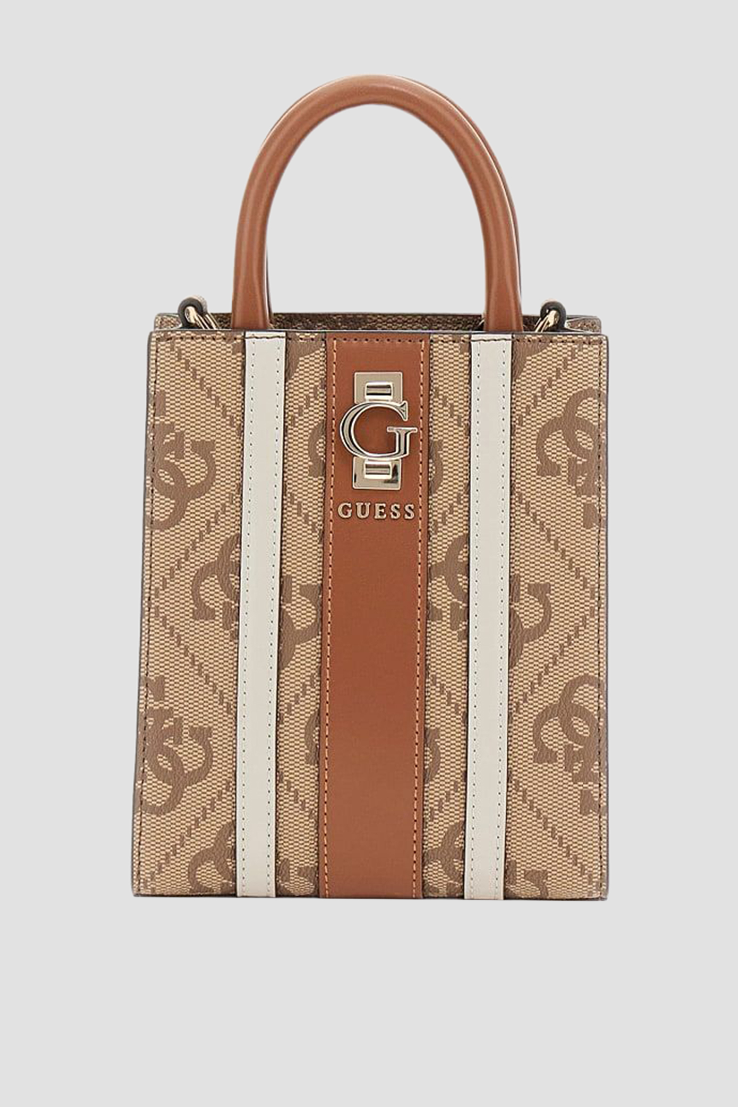 Женская бежевая сумка с узором Guess HWSO78.38750;LTL