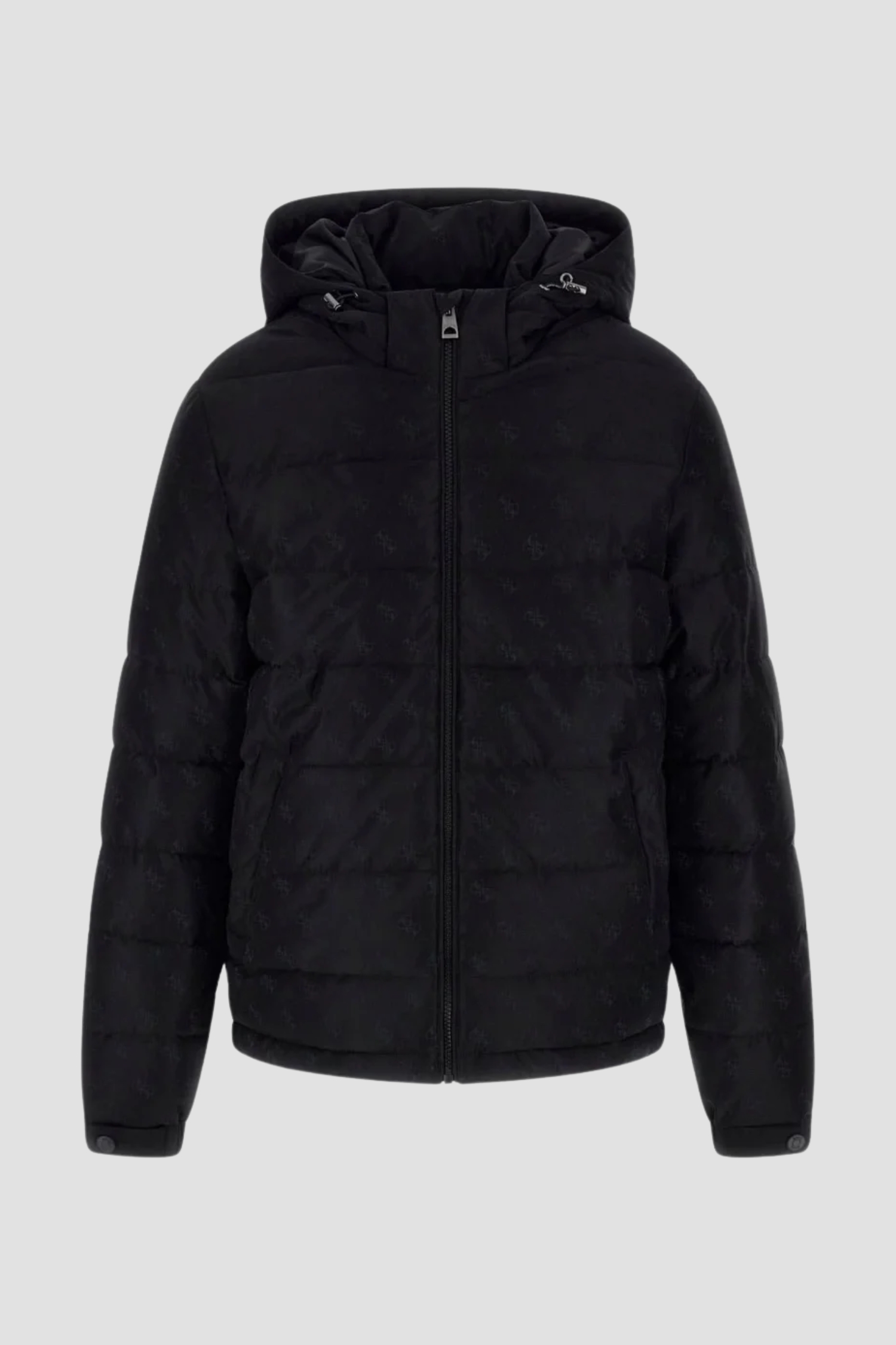 Чоловіча чорна куртка з візерунком Guess M5BL0B.W2322;FJAJ