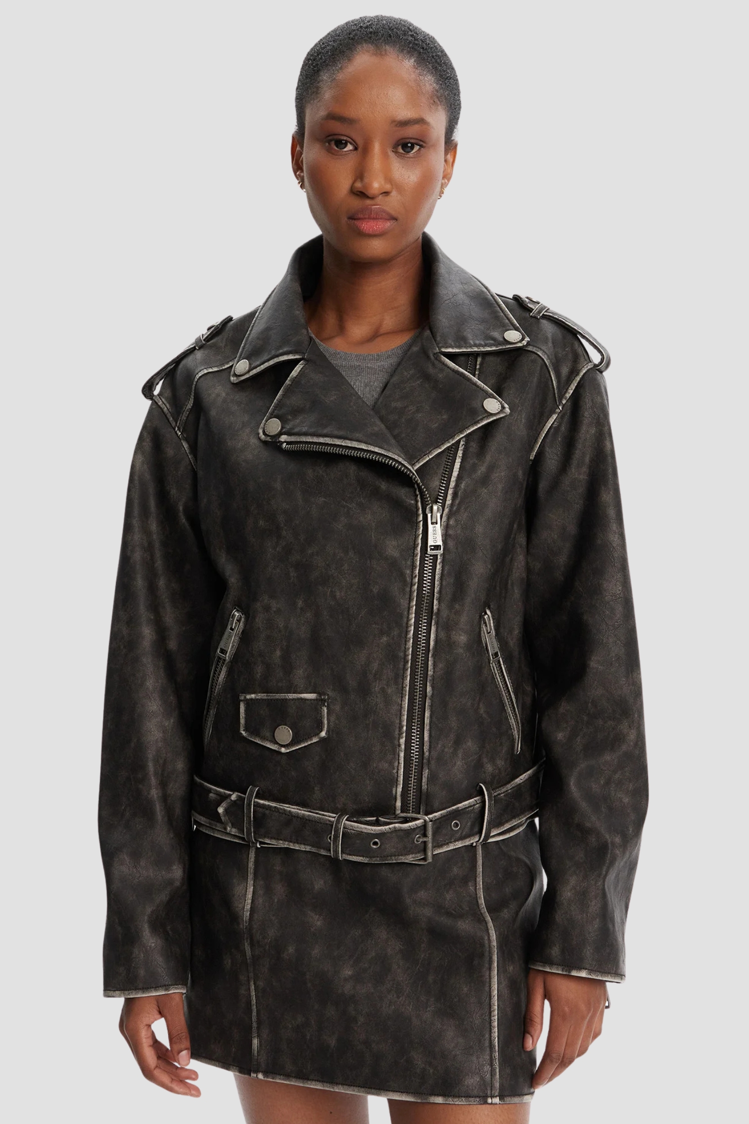 Жіноча темно-сіра косуха Guess W5YL04.WHDI0;JTMU