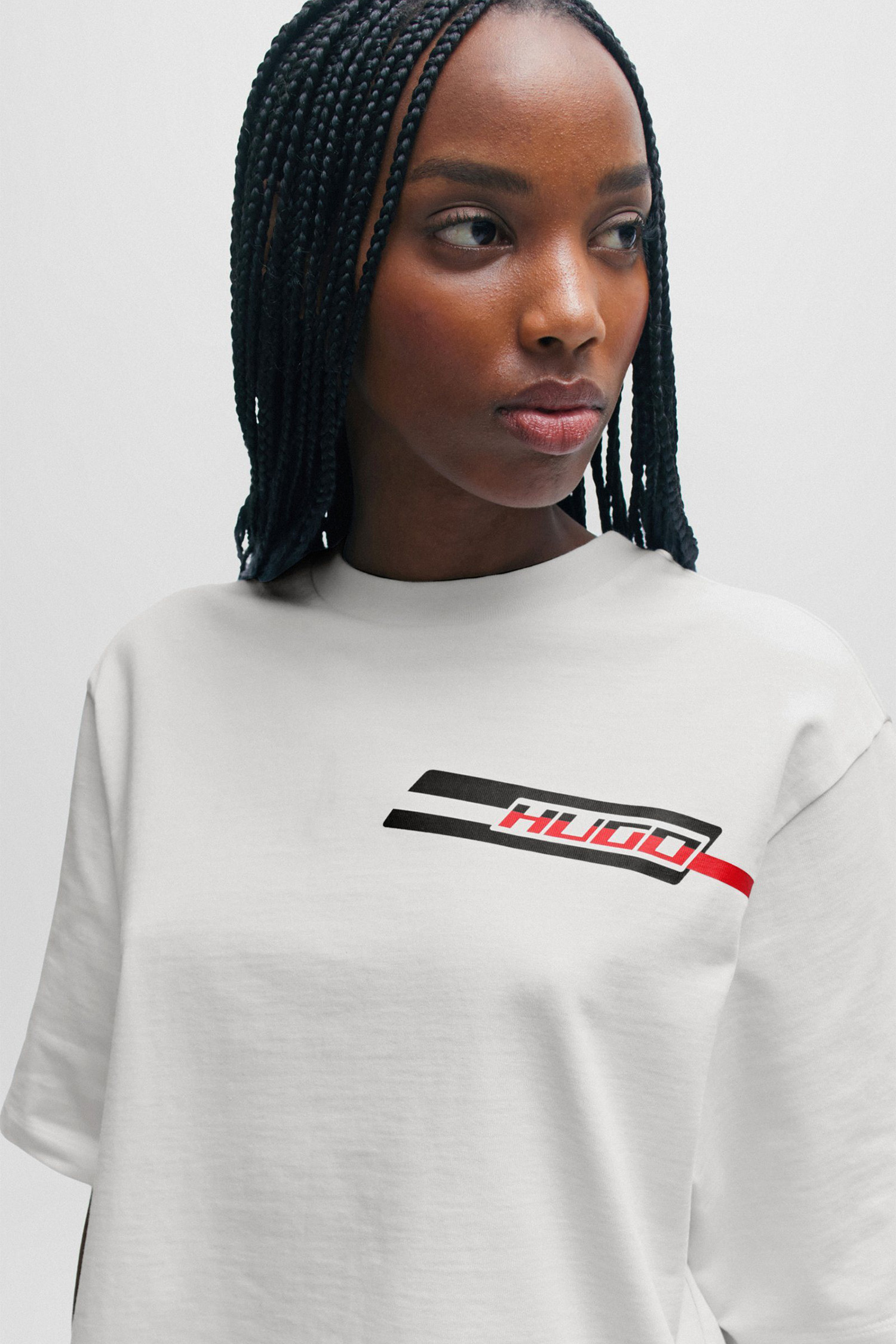 Жіноча біла футболка HUGO 50505022;102