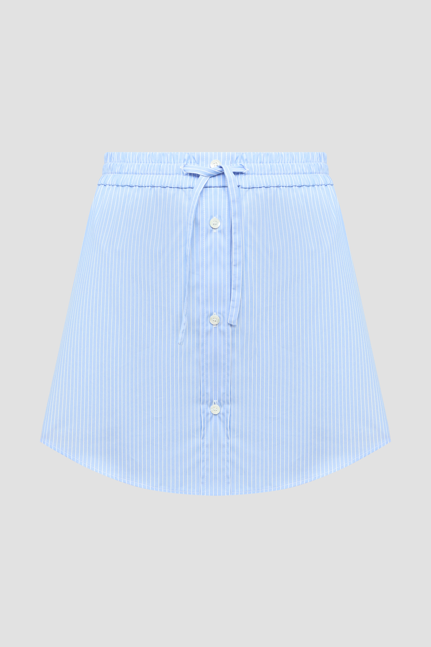 Женская голубая юбка в полоску Moschino A0113.3725;1303