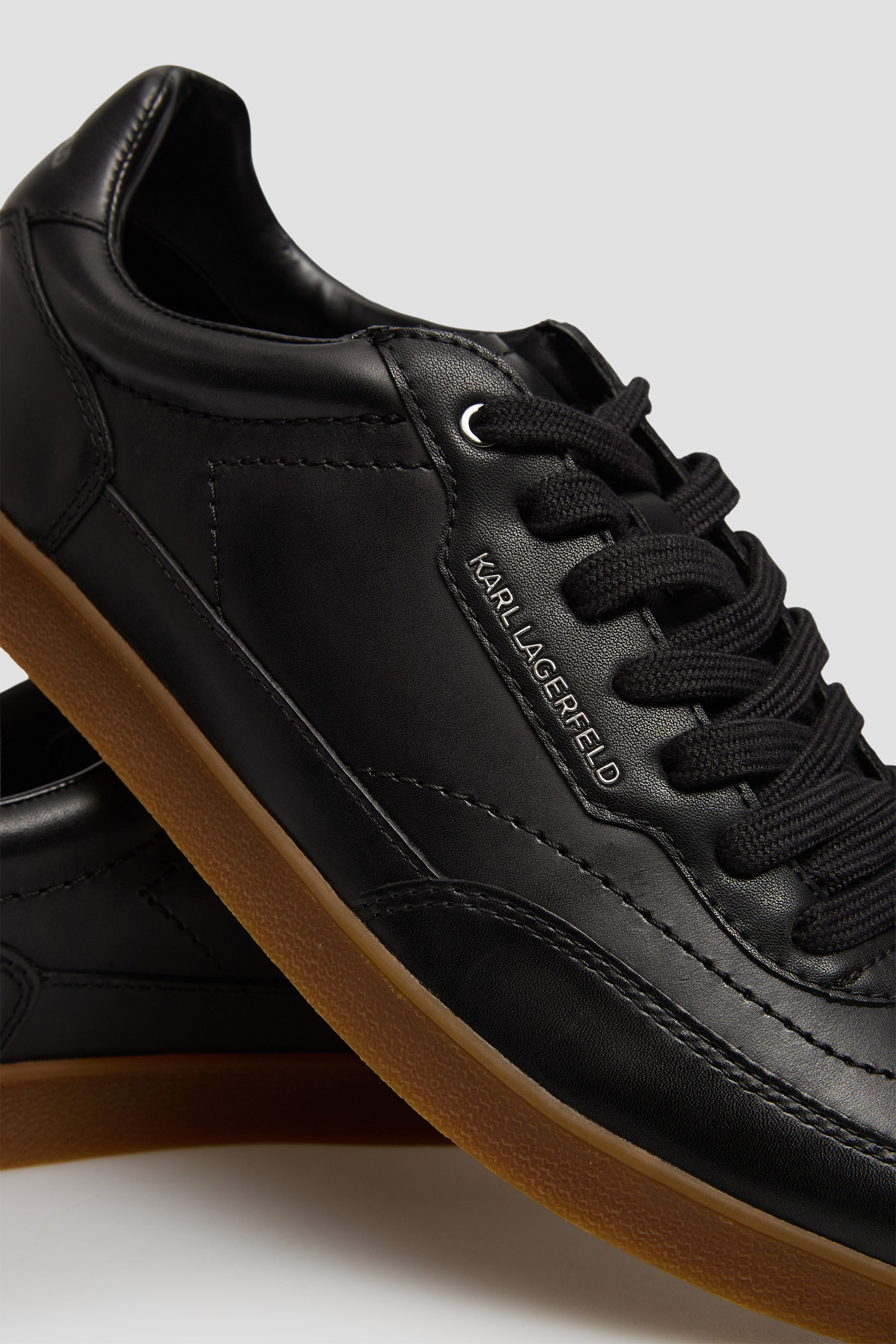 Мужские черные кожаные сникерсы Karl Lagerfeld 554470.855012;990