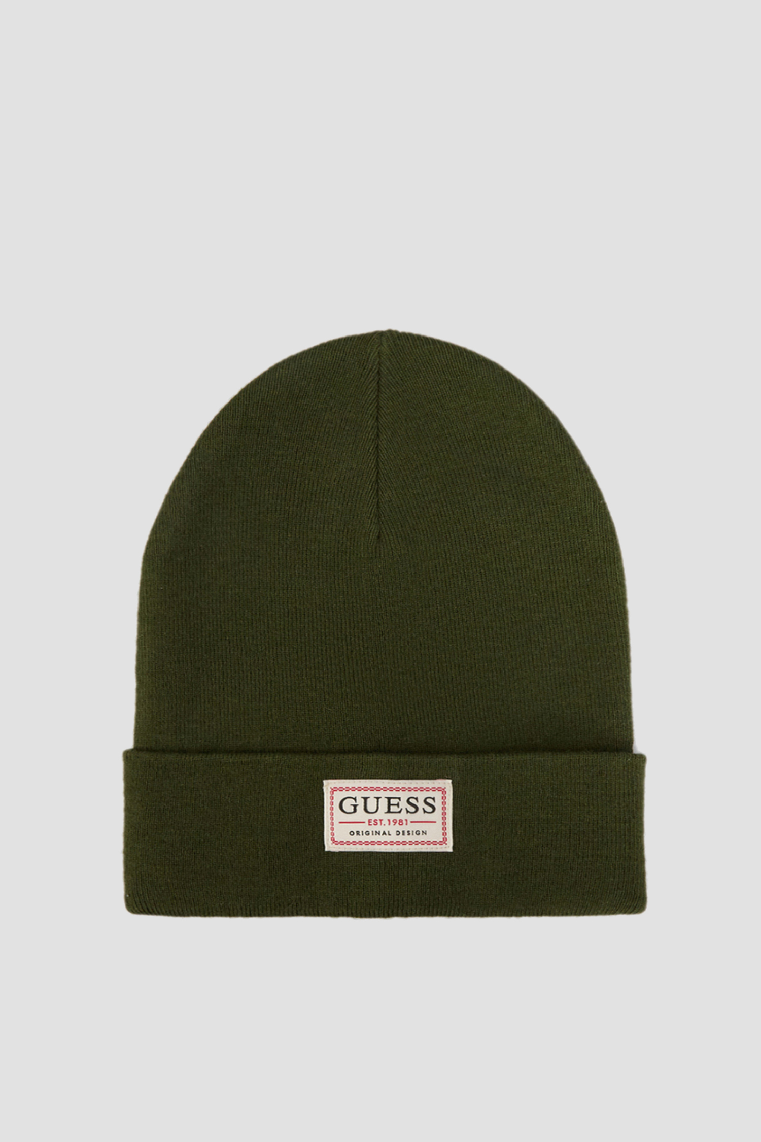 Чоловіча зелена шапка Guess AM8731.WOL01;MLT