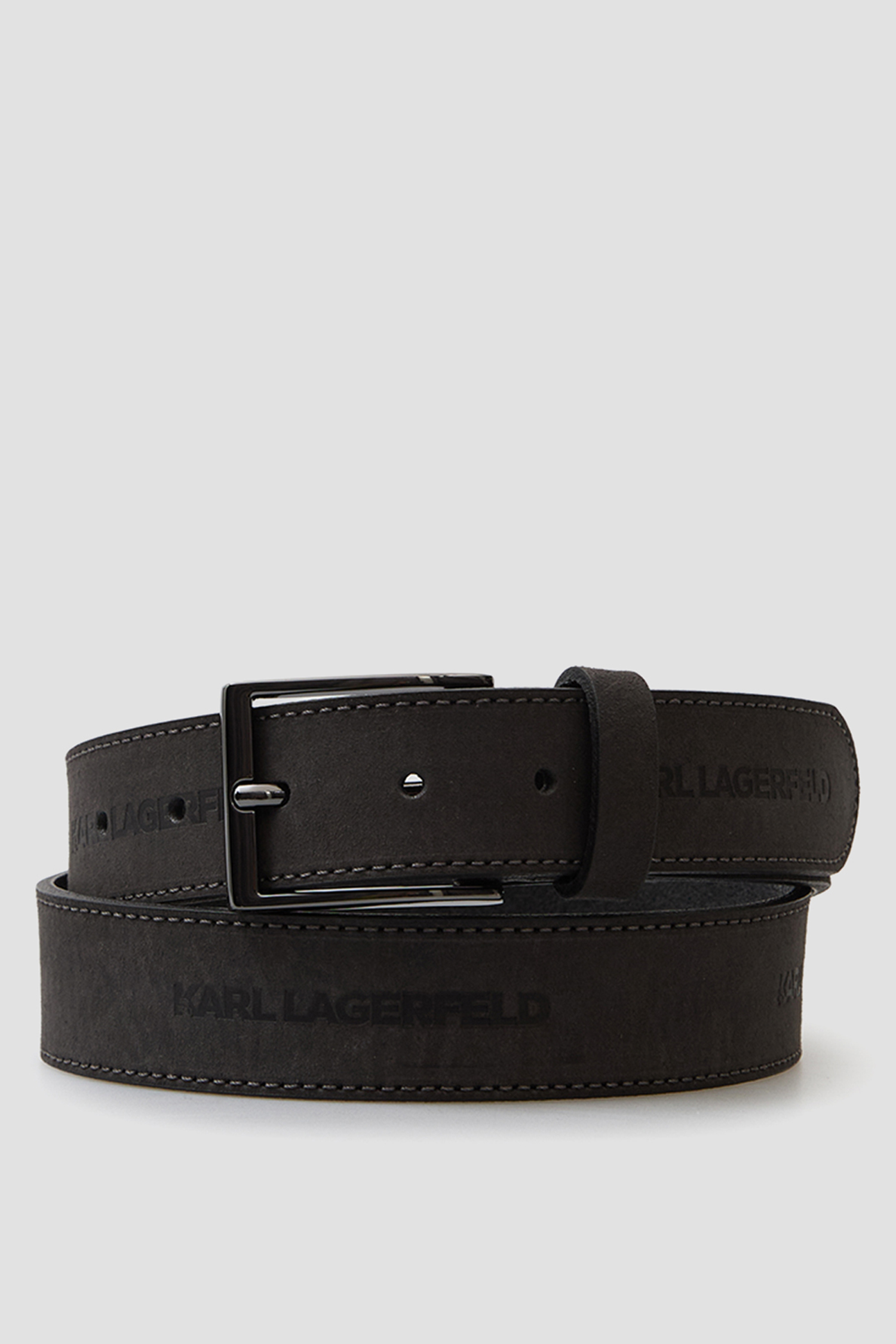 Чоловічий чорний шкіряний ремінь Karl Lagerfeld 562425.815300;990