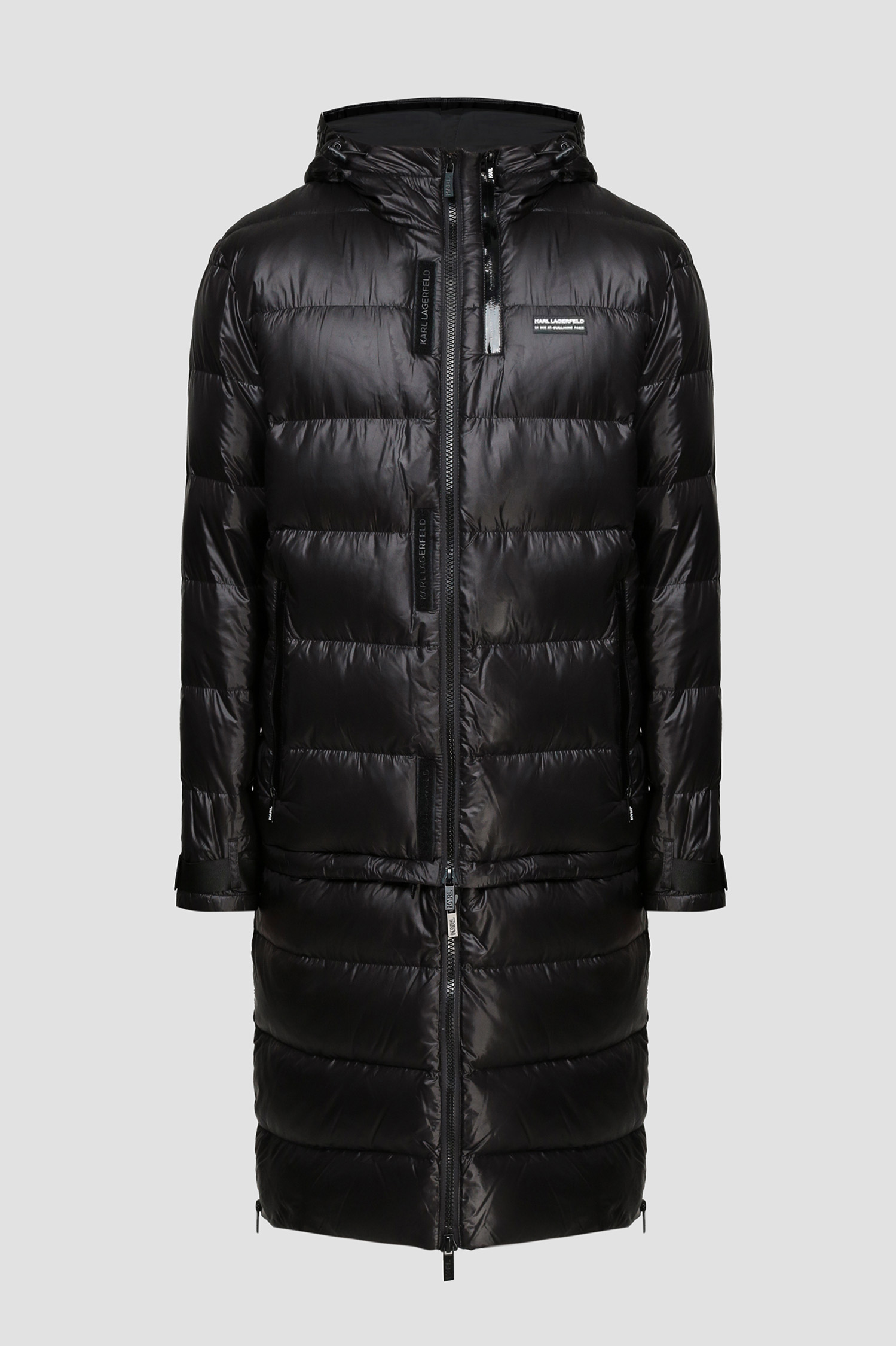 Мужской черный пуховик Karl Lagerfeld 512503.455000;990