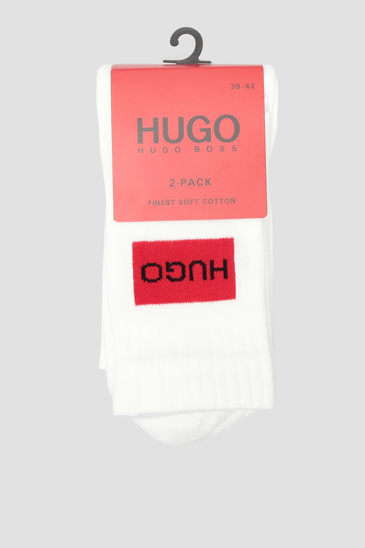 Мужские белые носки (2 пары) HUGO 50437697;100