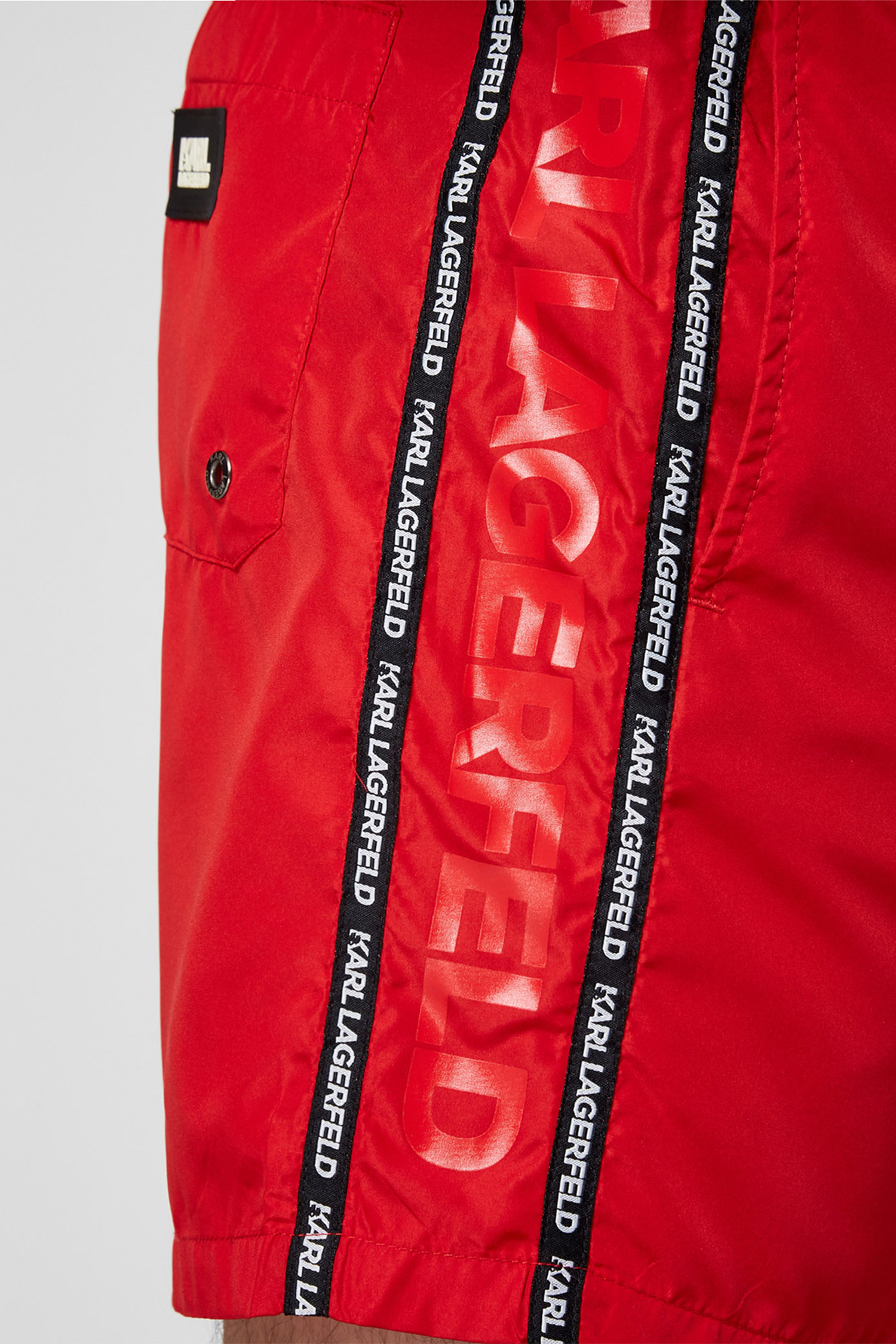 Мужские красные плавательные шорты Karl Lagerfeld KL21MBM03;RED