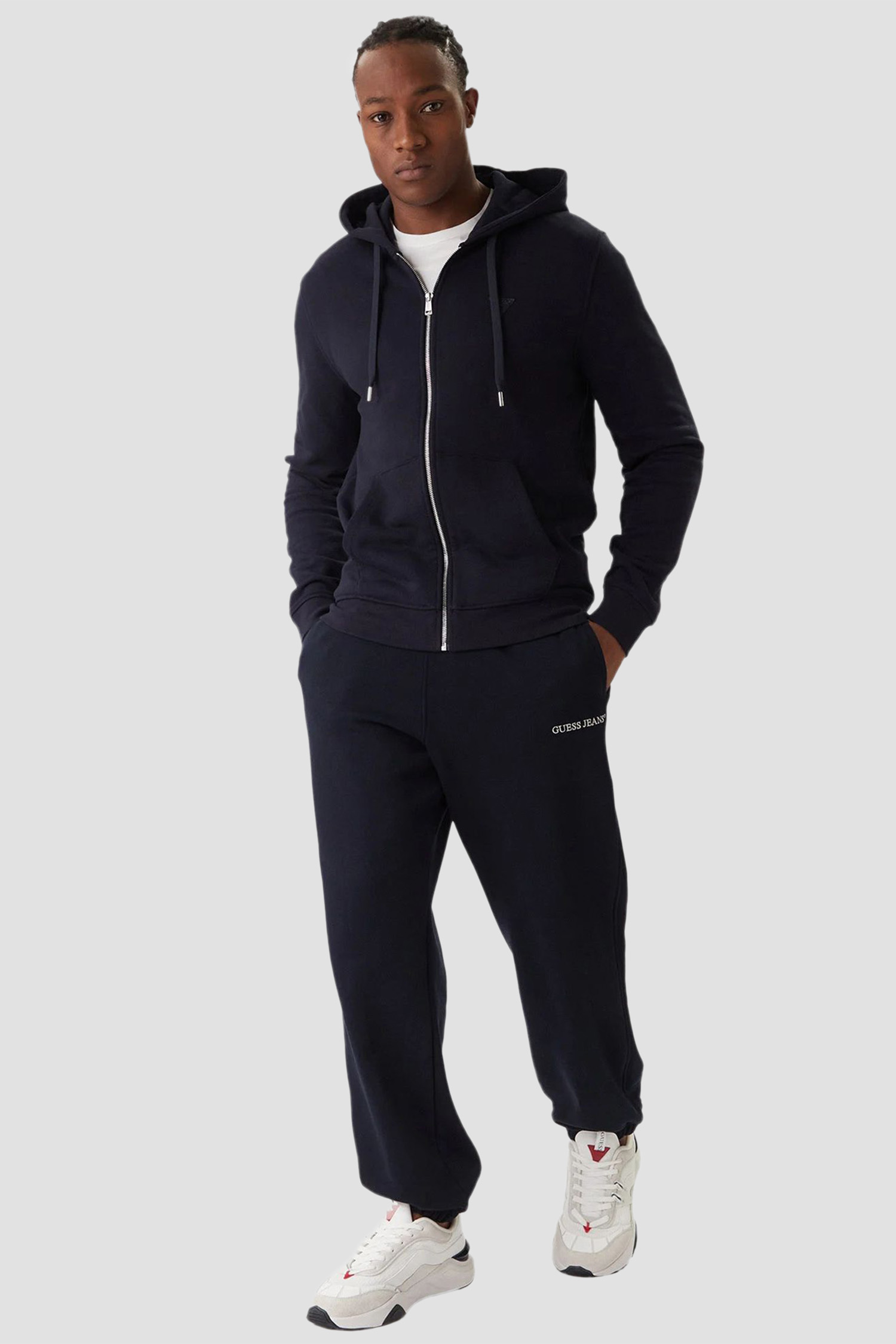 Мужские темно-синие спортивные брюки Guess Jeans M6RB70.KCPR1;A71W