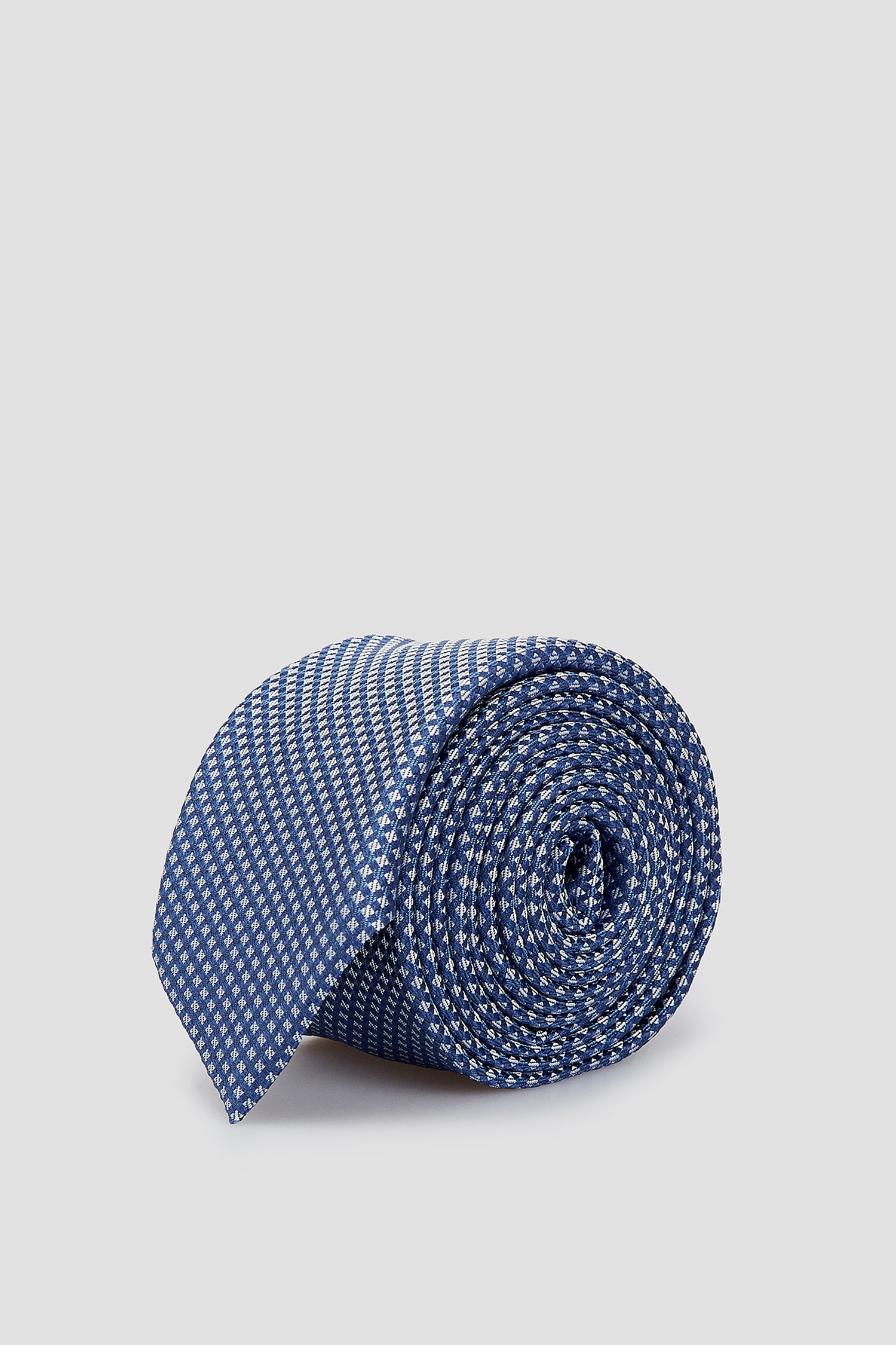 Мужской голубой шелковый галстук с узором BOSS 50429831;426