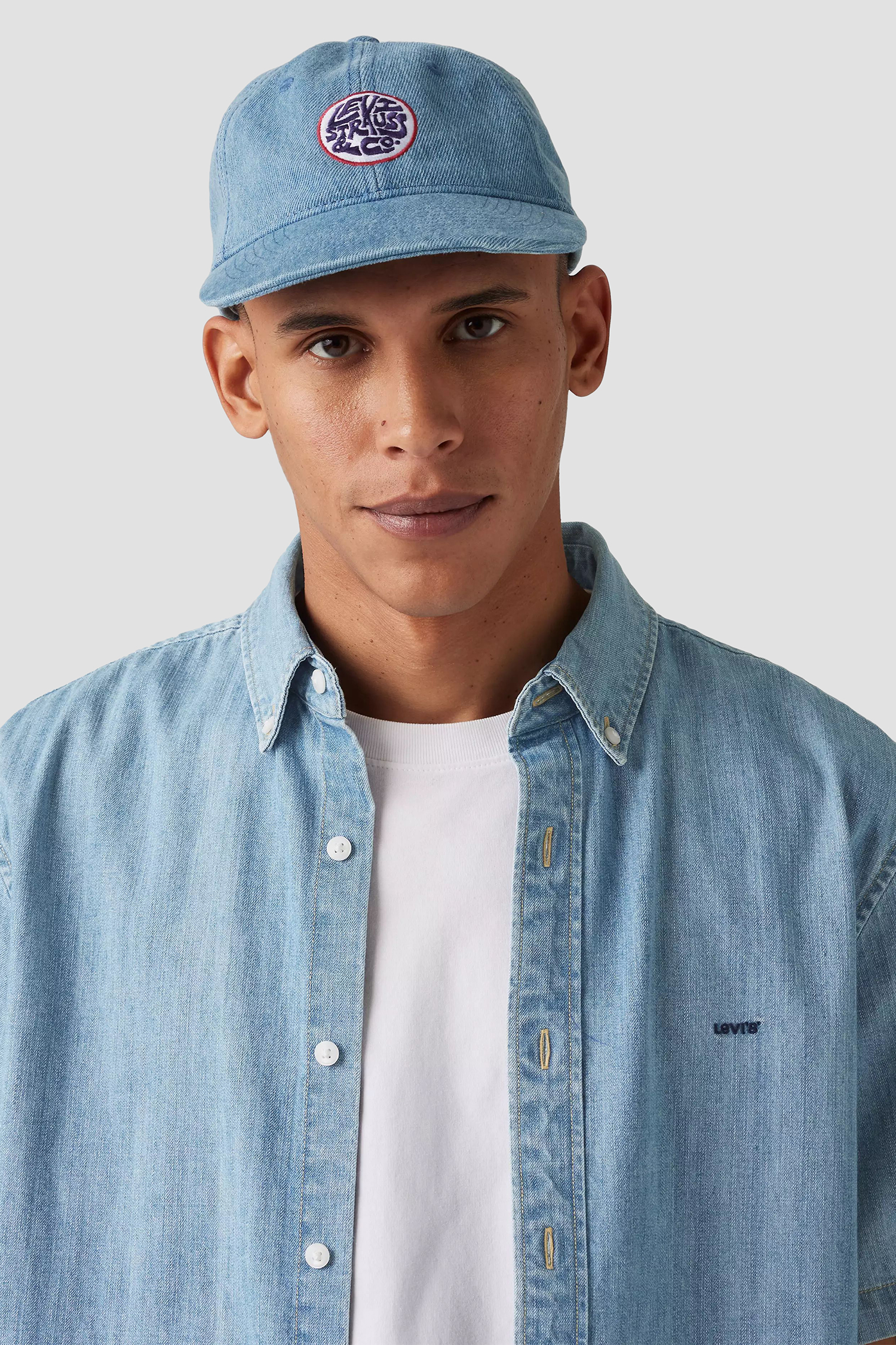 Чоловіча блакитна джинсова кепка Levi’s® 002GT;0000