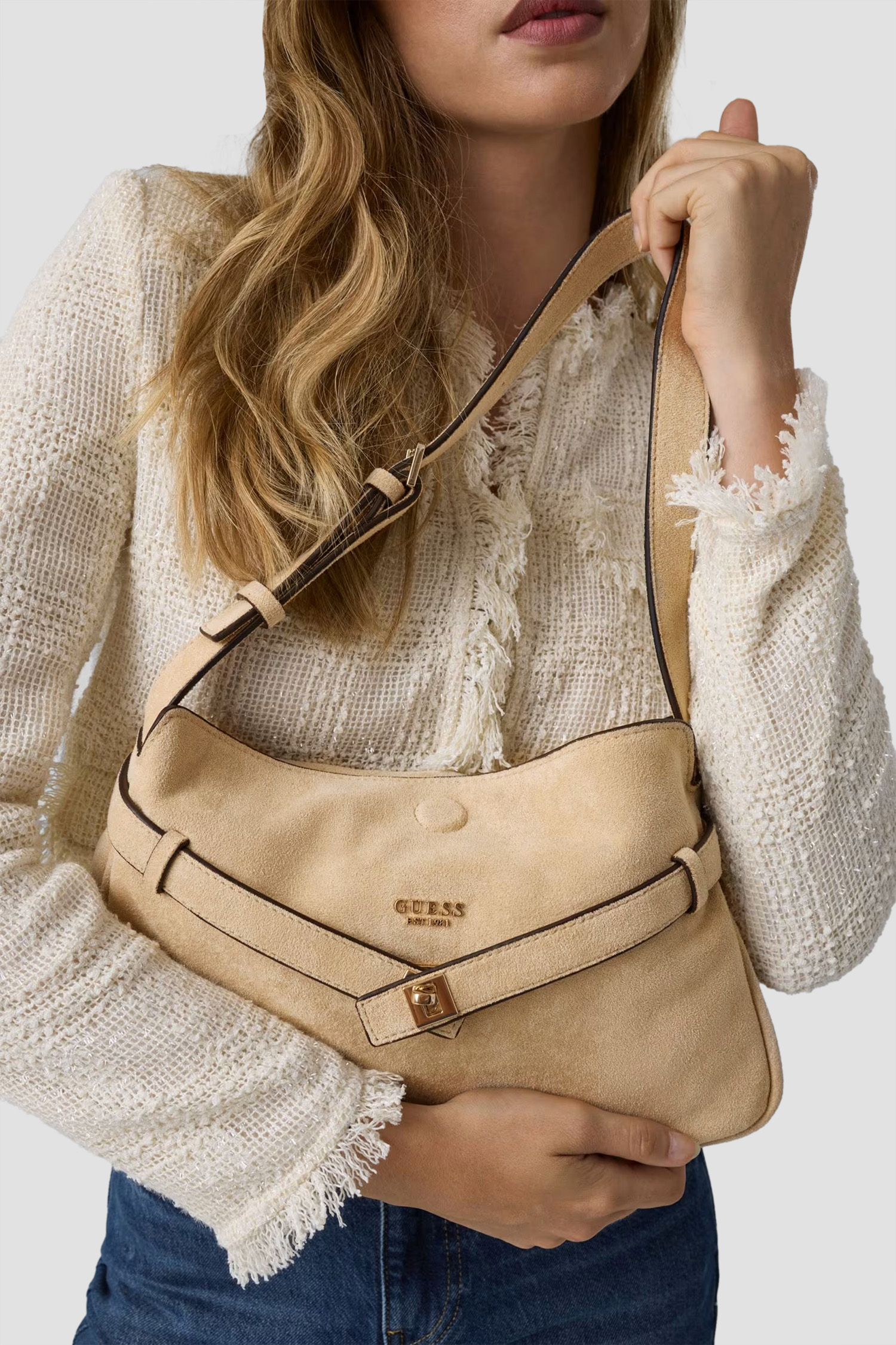 Жіноча бежева сумка Guess HWSG97.54180;TAU