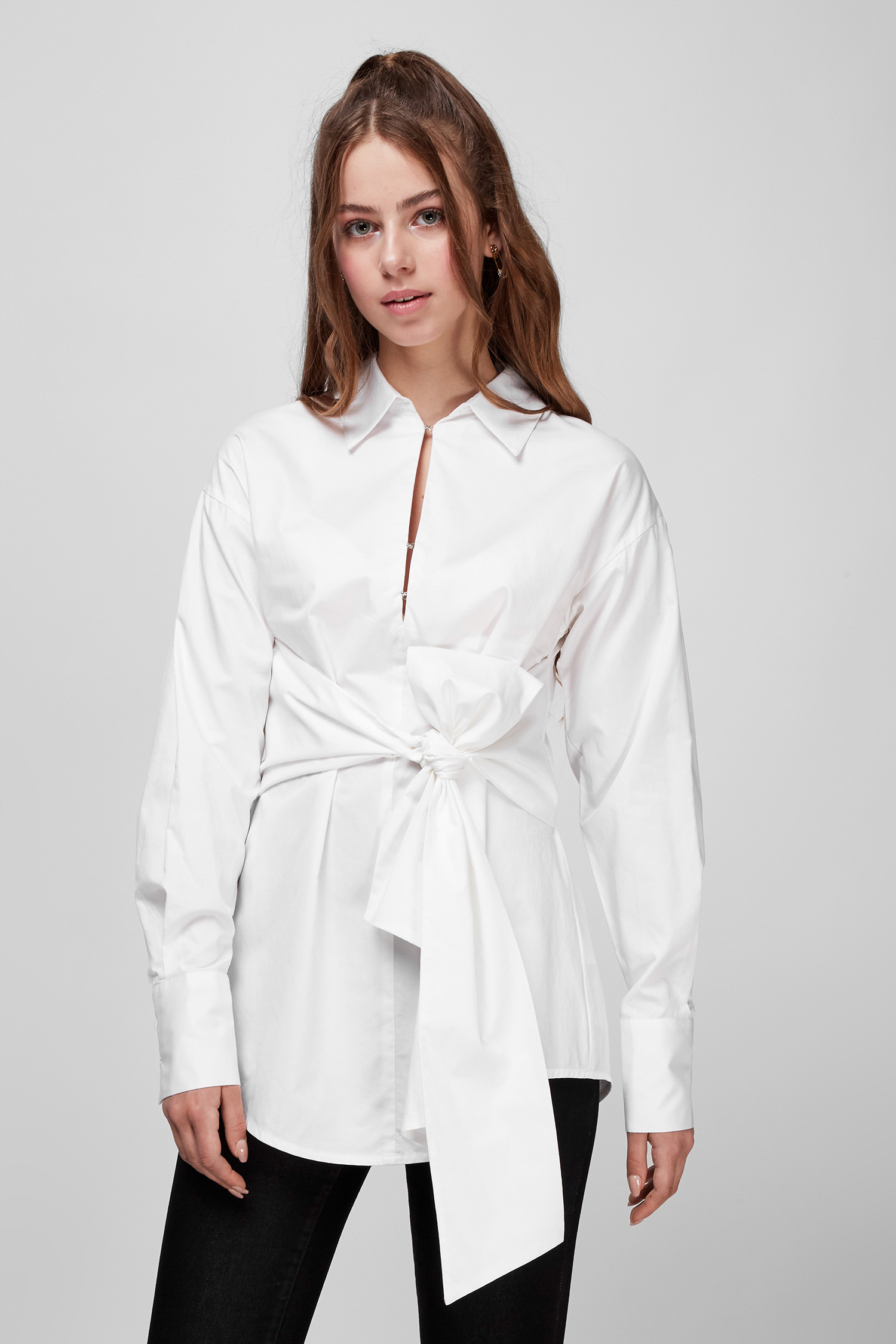 Белая блуза для девушек Guess W1BH08.WDXM0;G011
