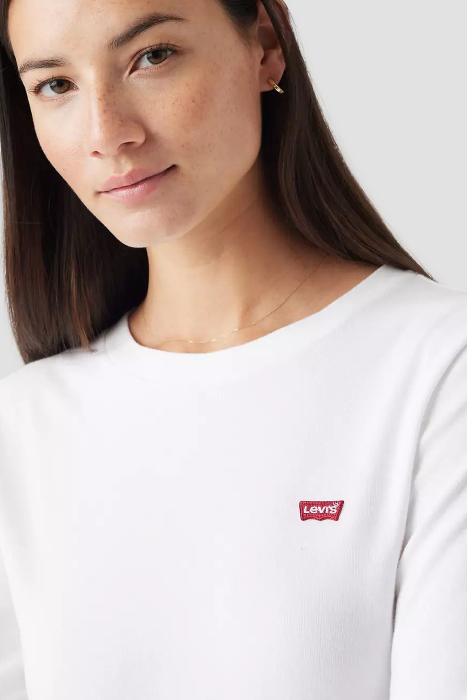 Женский белый лонгслив Levi’s® 000KL;0000