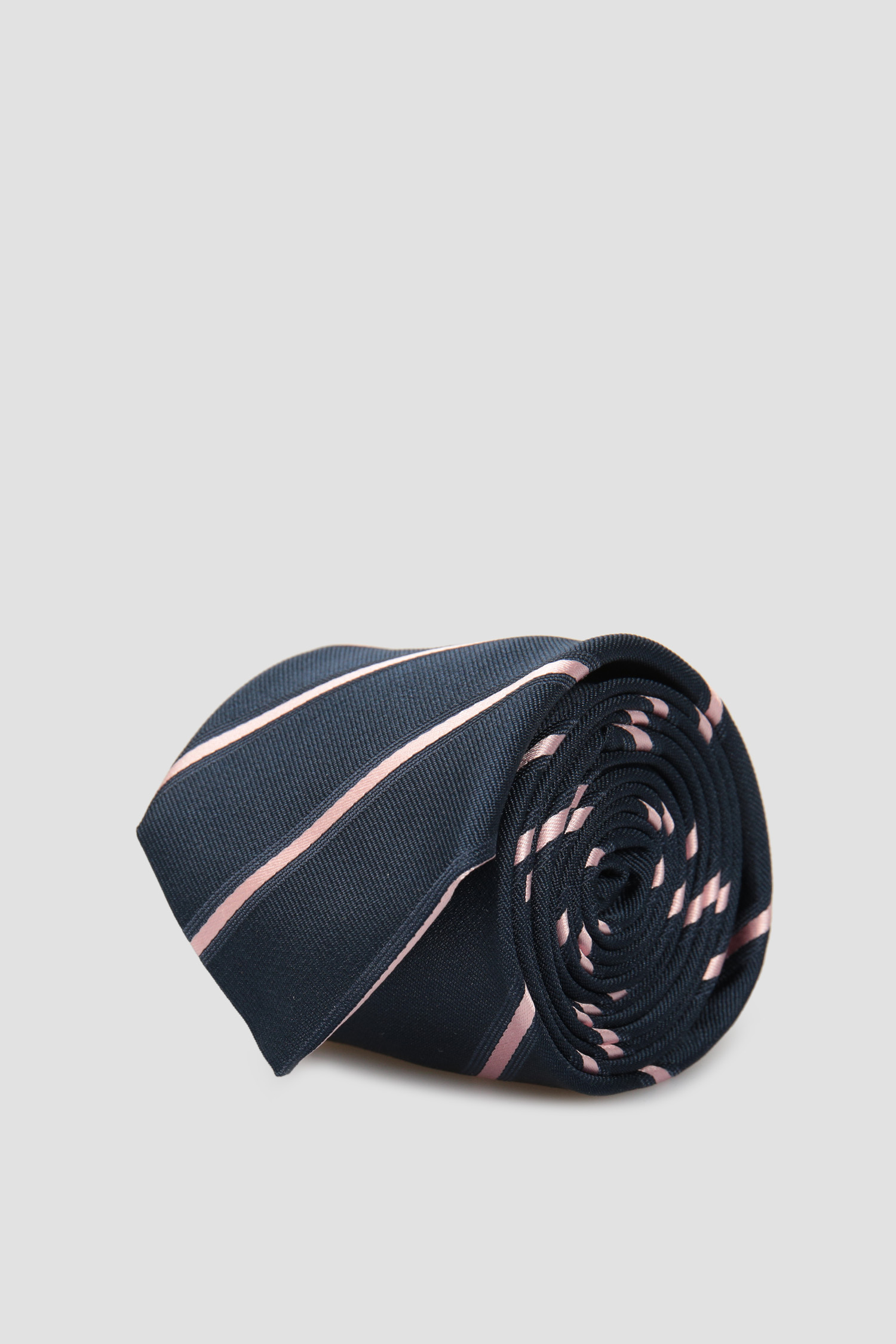 Мужской темно-синий шелковый галстук BOSS 50433657;683