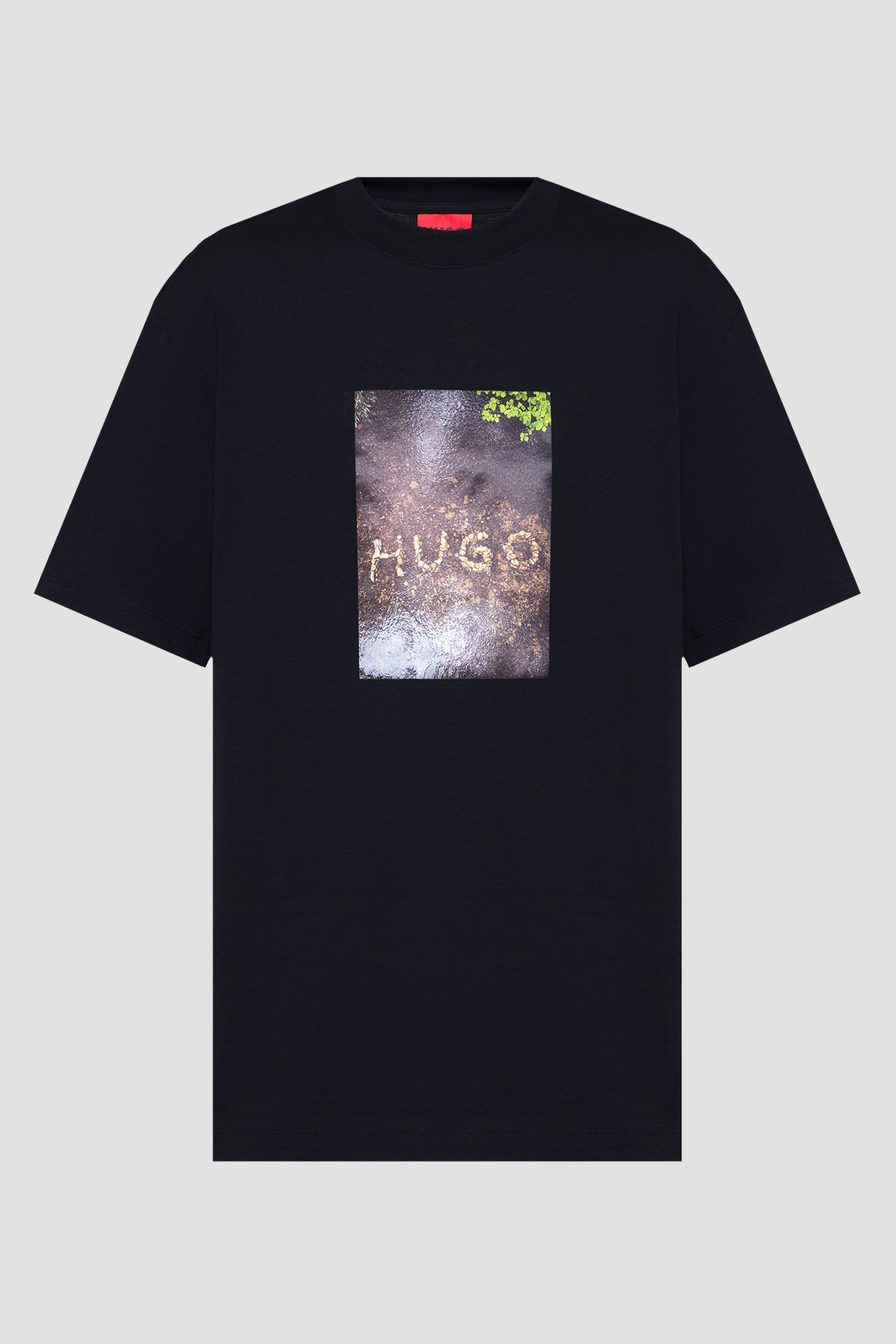 Чоловіча чорна футболка HUGO 50554319;001