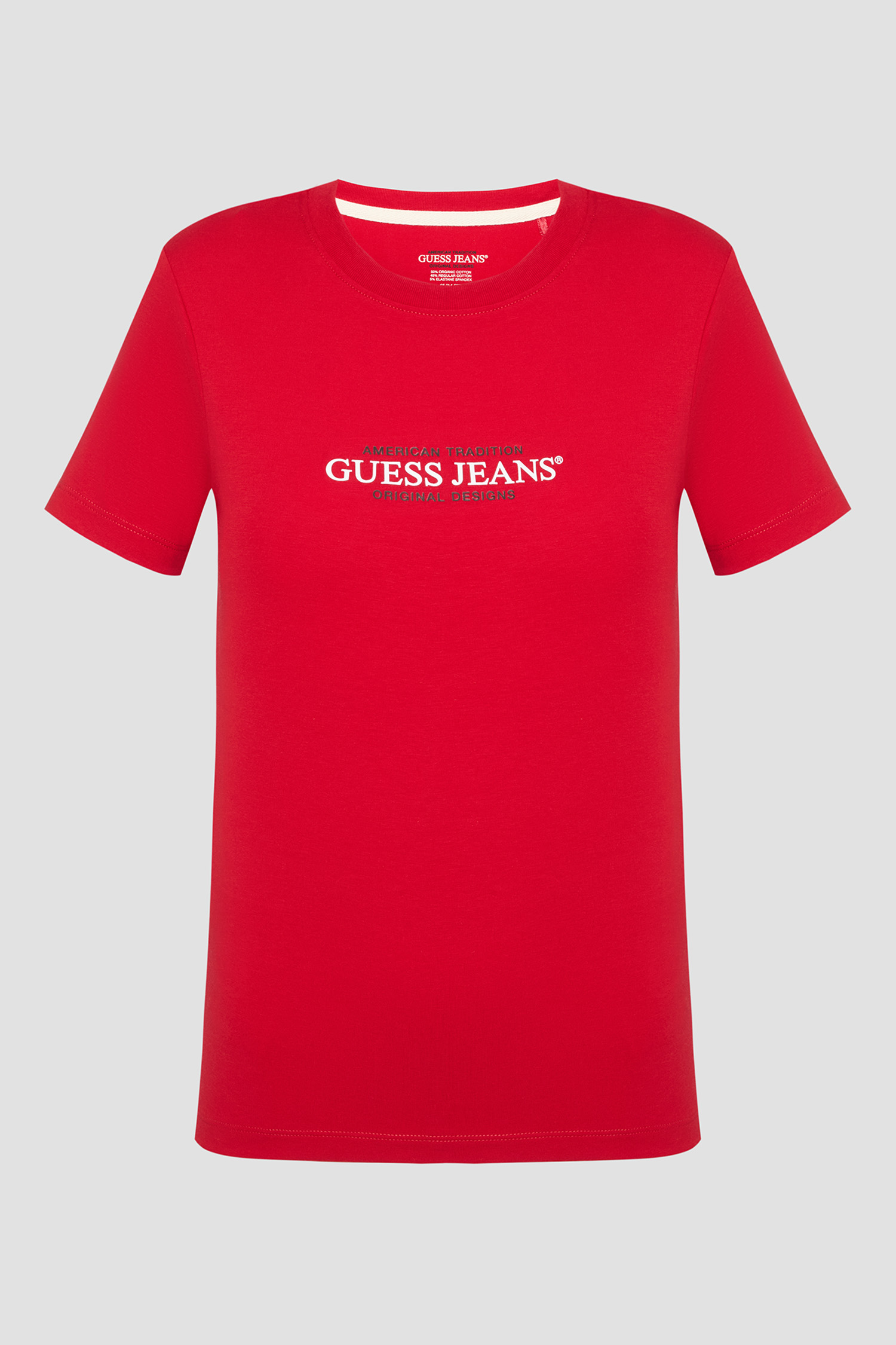 Жіноча червона футболка Guess Jeans W4YI03.J1314;G585