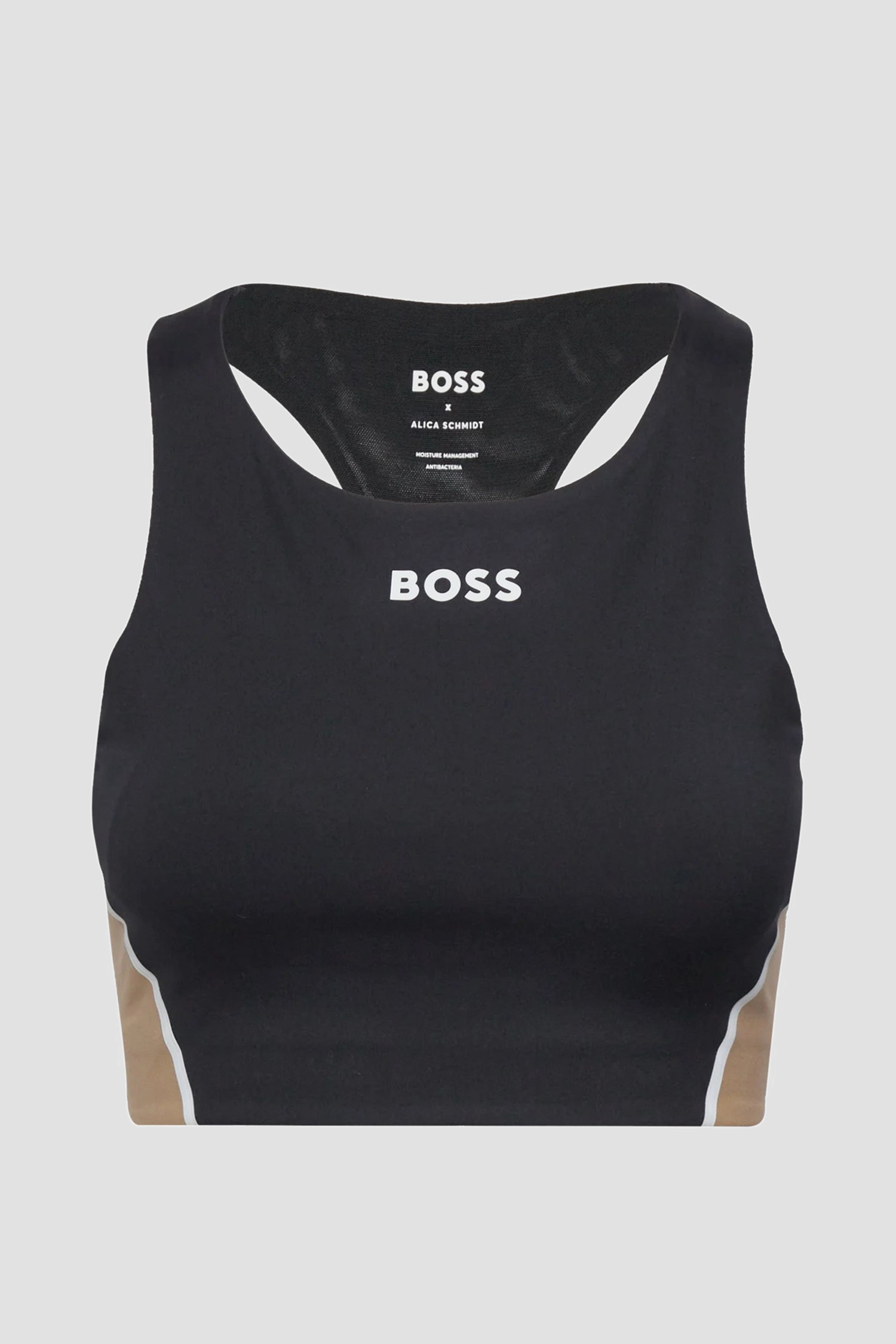 Жіночий чорний спортивний топ BOSS 50502366;001