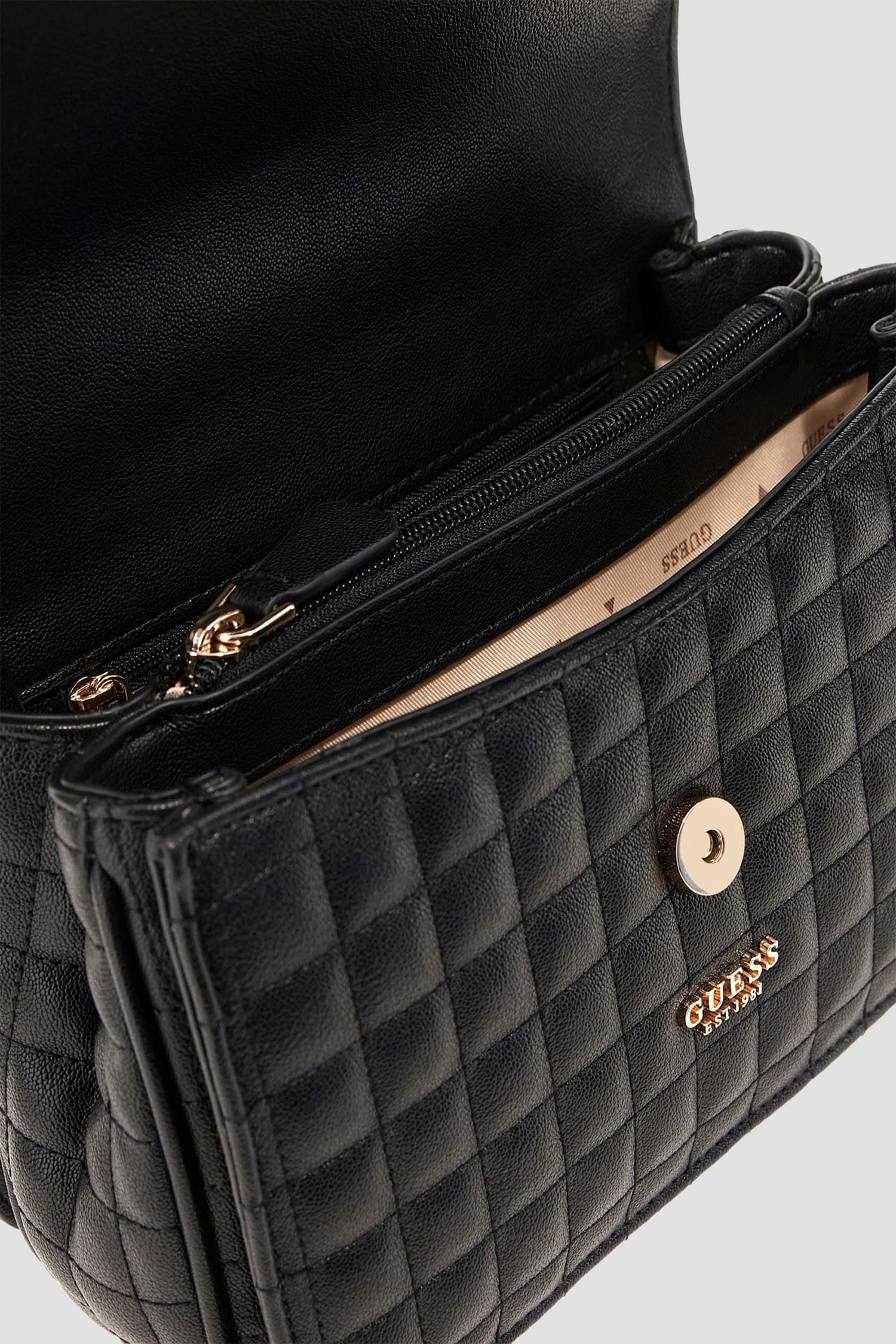 Женская черная сумка Guess HWQG84.24210;BLA