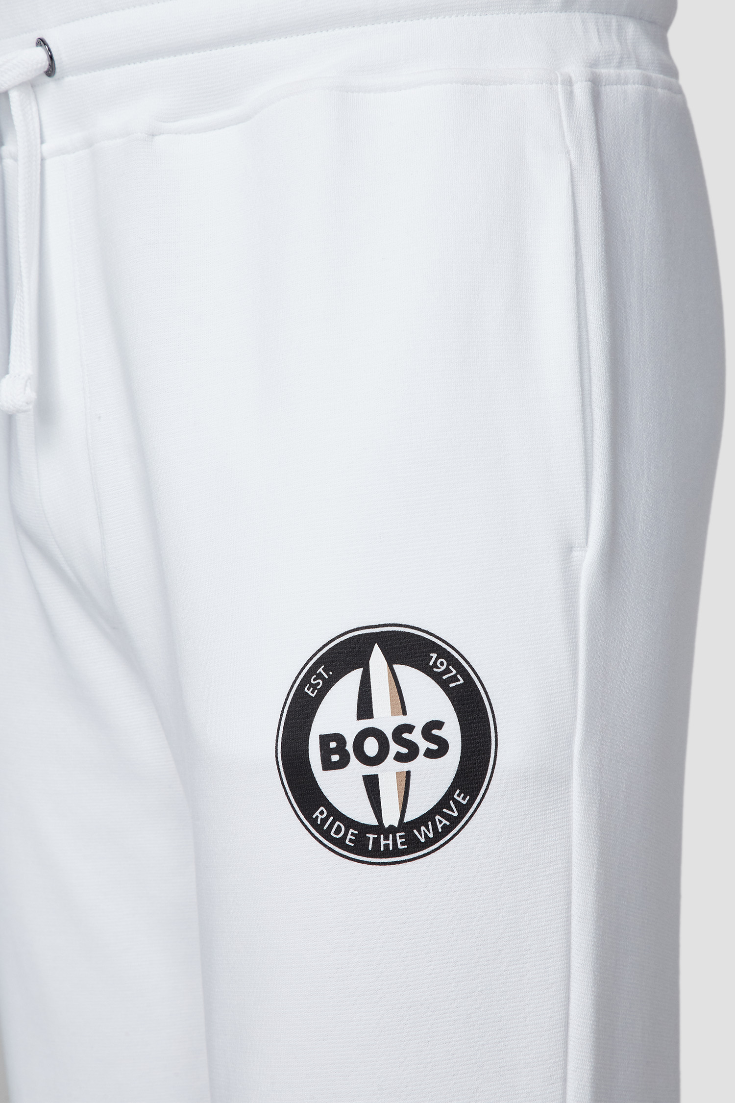 Мужские белые спортивные брюки BOSS 50469216;100