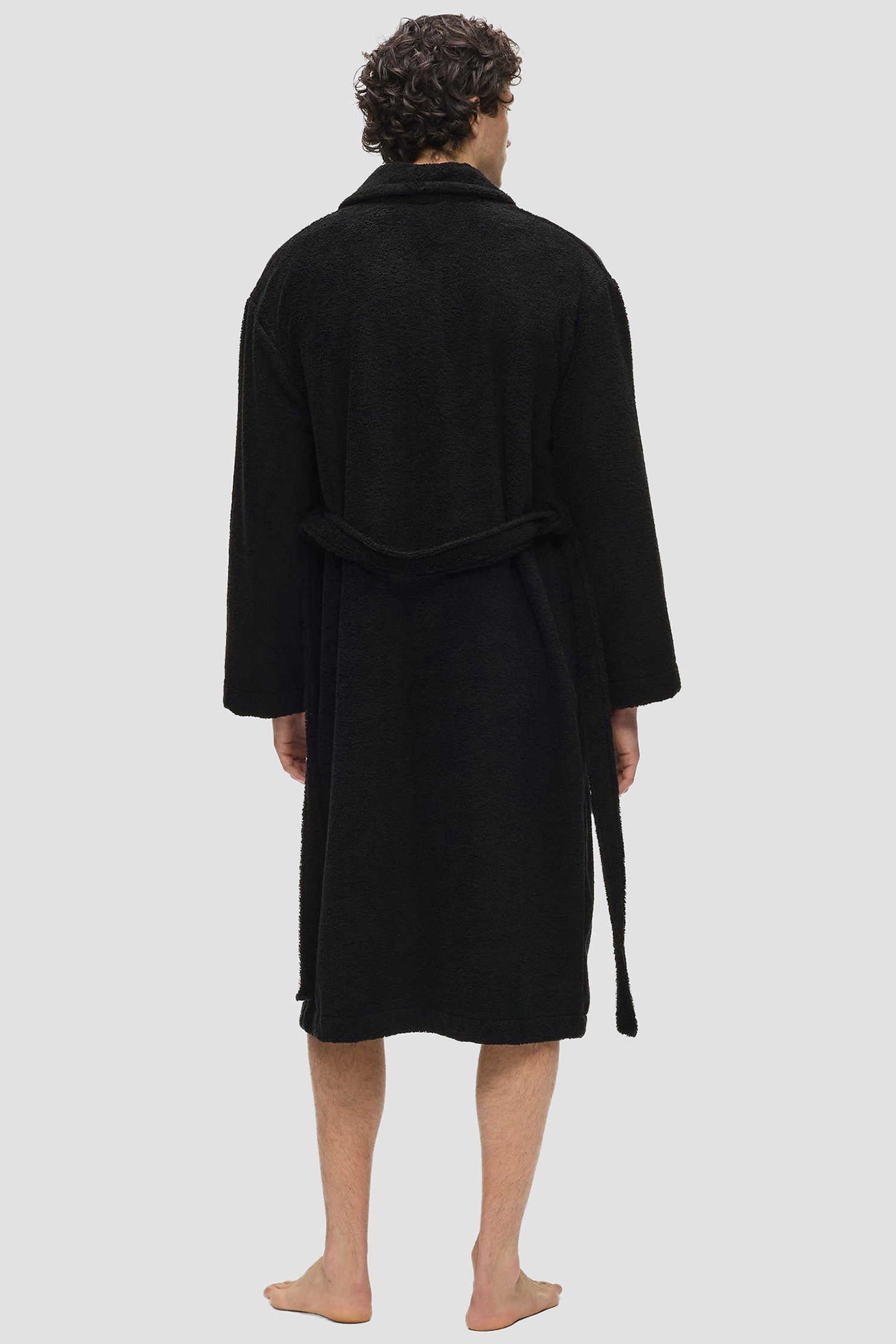 Чоловічий чорний халат Karl Lagerfeld B1M45016;999