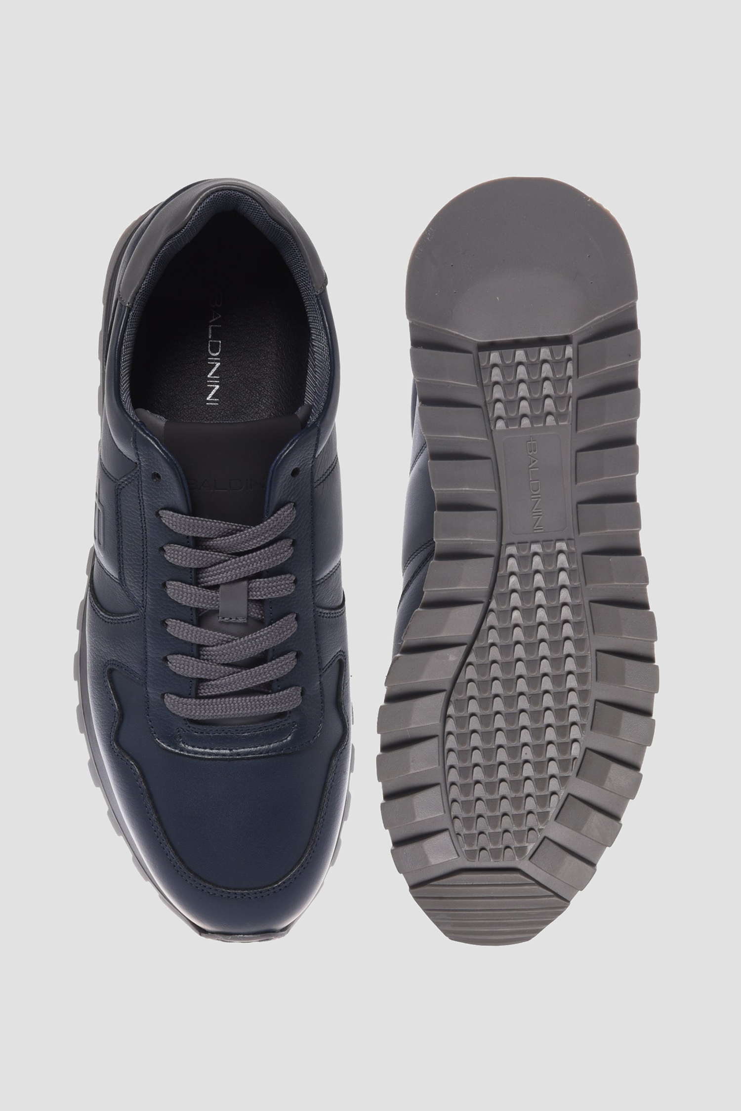 Чоловічі темно-сині шкіряні кросівки BALDININI U5B850T1CEVI;1500