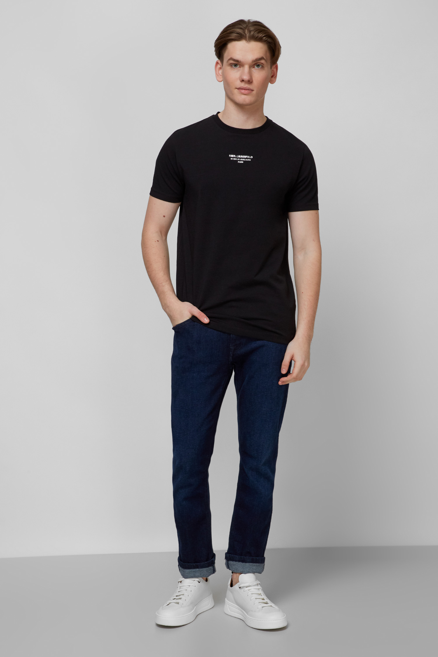 Черная футболка для парней Karl Lagerfeld 512221.755044;990
