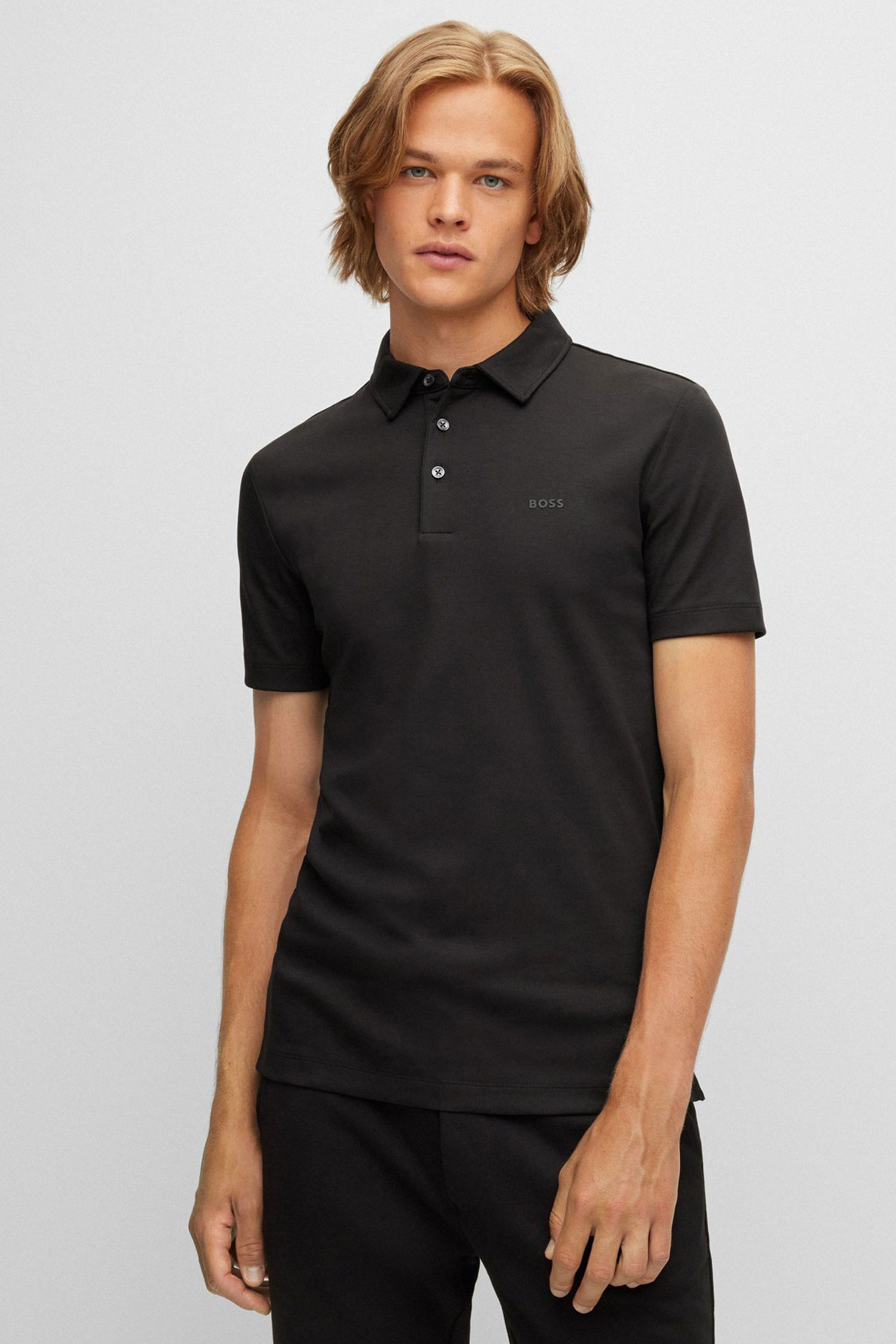 Мужское черное поло BOSS 50471335;001