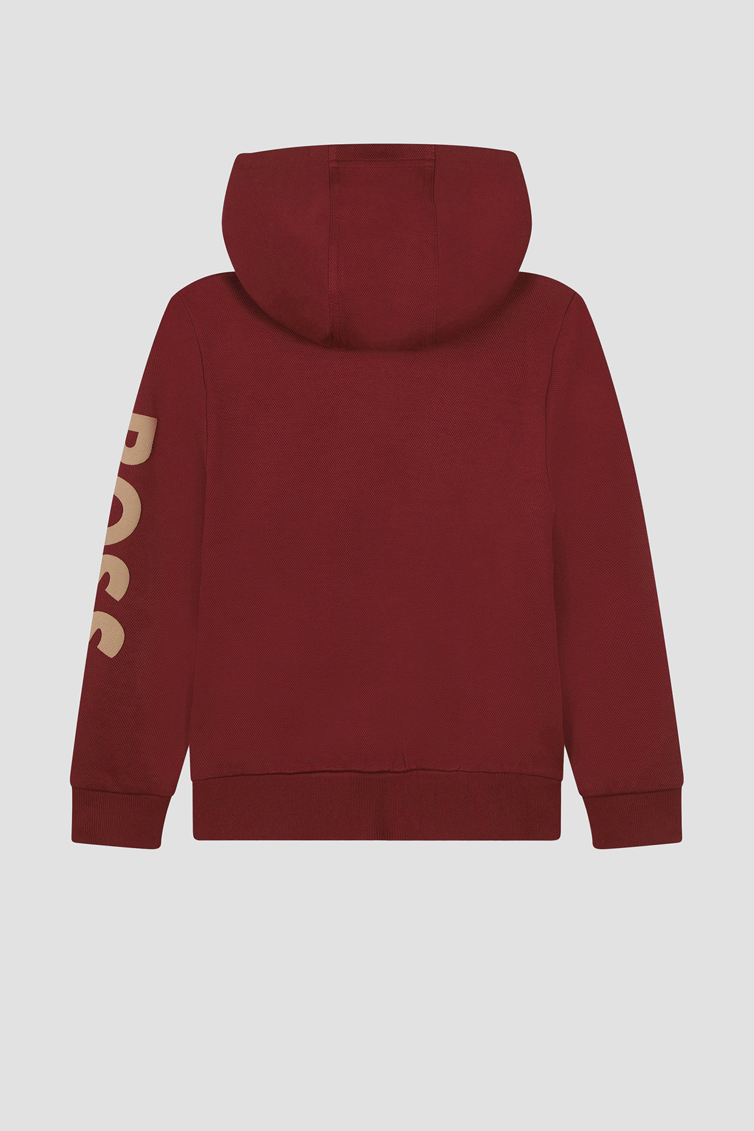 Дитяча бордова кофта на блискавці BOSS kids J51127;95L