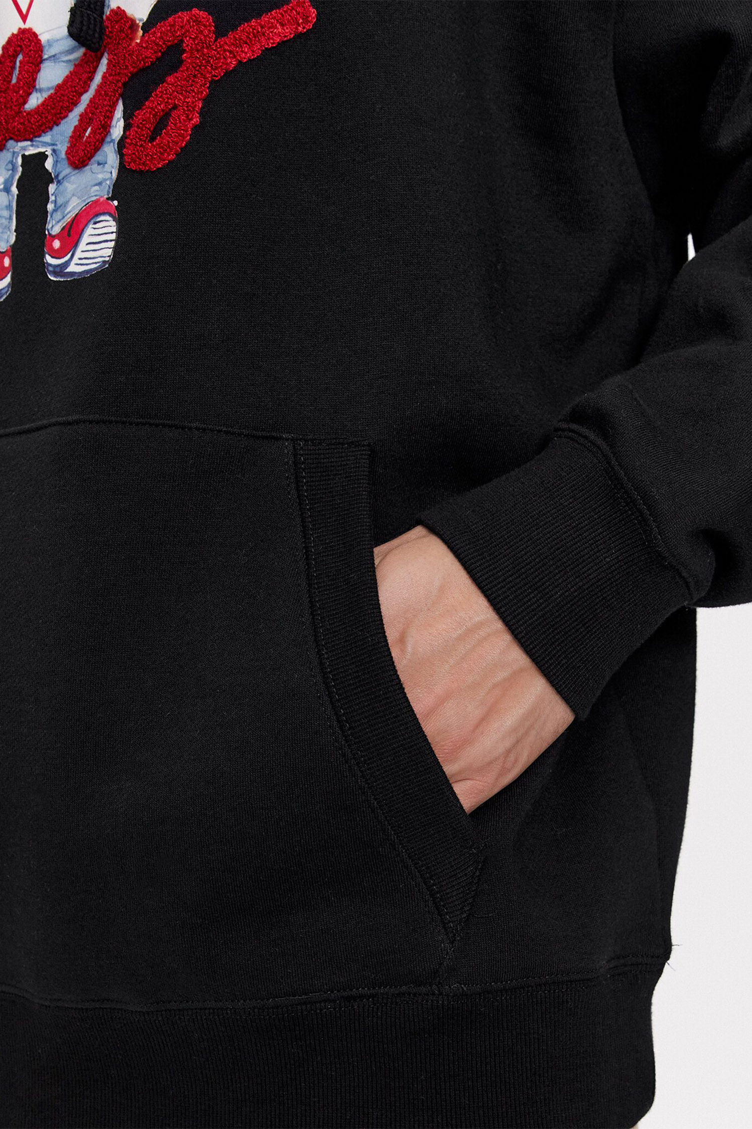 Чорне худі Guess M4RQ25.KBJ31;JBLK