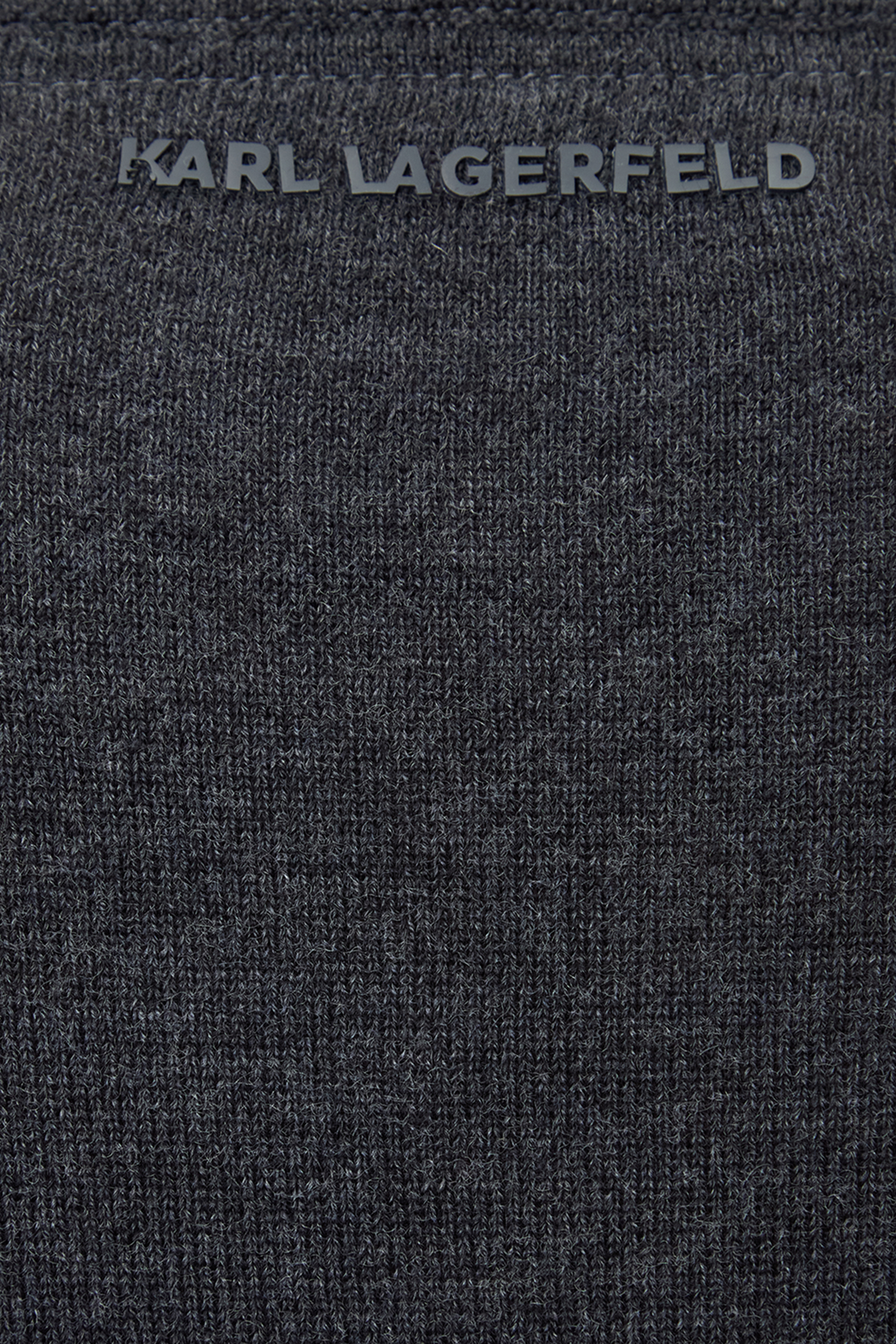 Мужской серый шерстяной джемпер Karl Lagerfeld 544399.655000;971