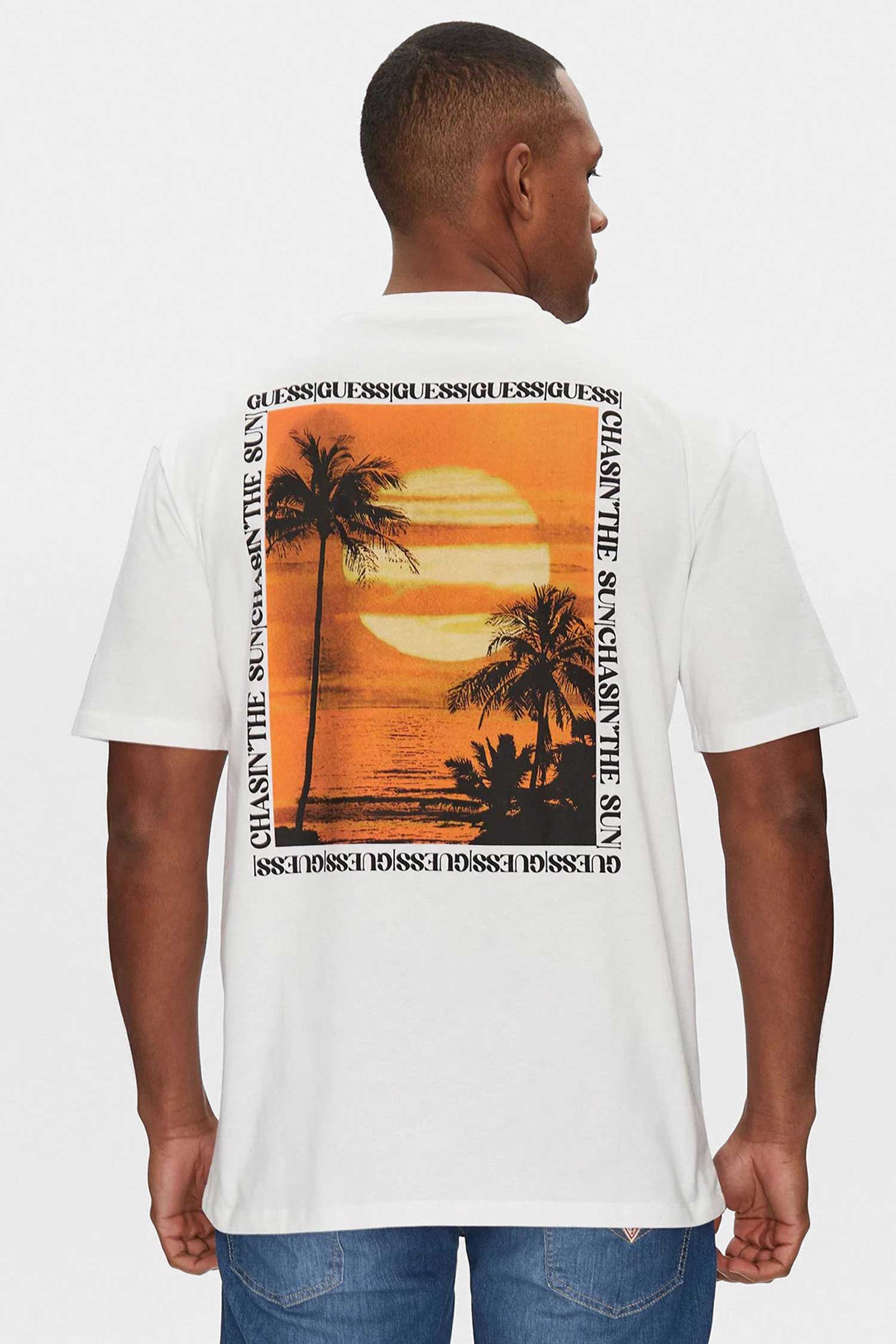 Мужская белая футболка Guess F5GI10.I3Z14;G011