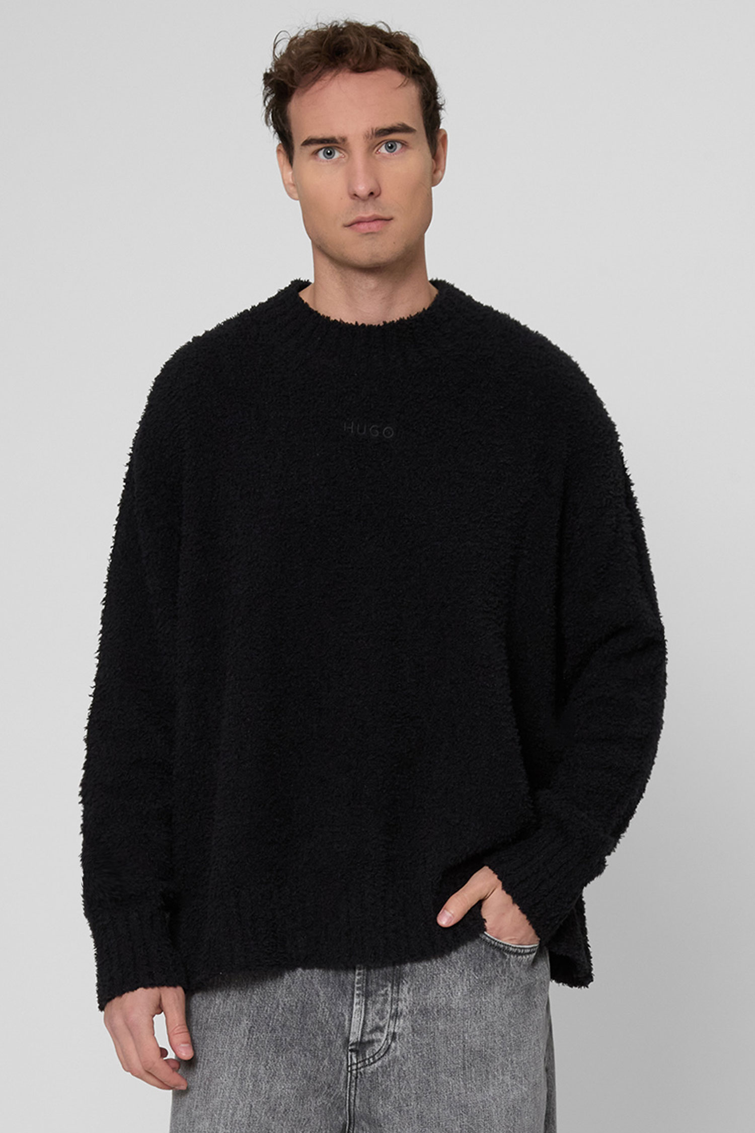 Чоловічий чорний джемпер HUGO BLUE 50524526;001
