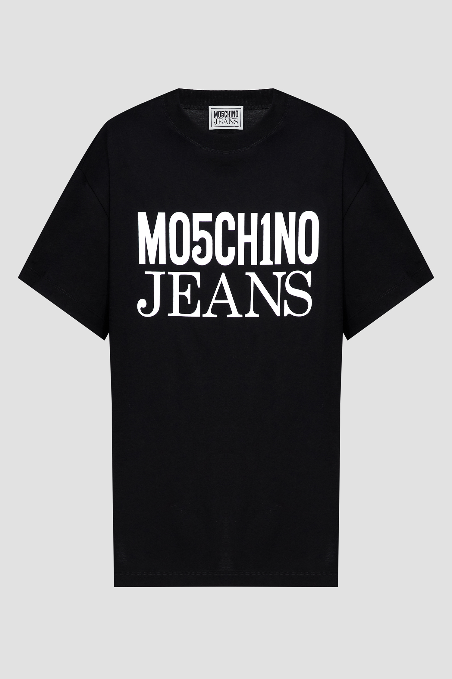 Женская черная футболка Moschino J0707.8762;5555