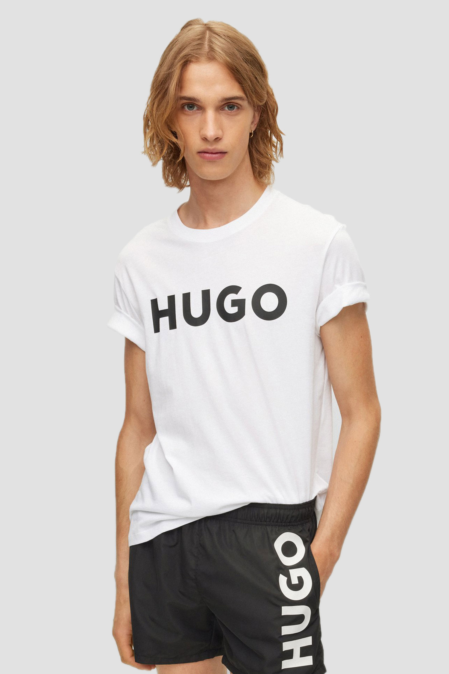 Мужская белая футболка HUGO 50467556;120