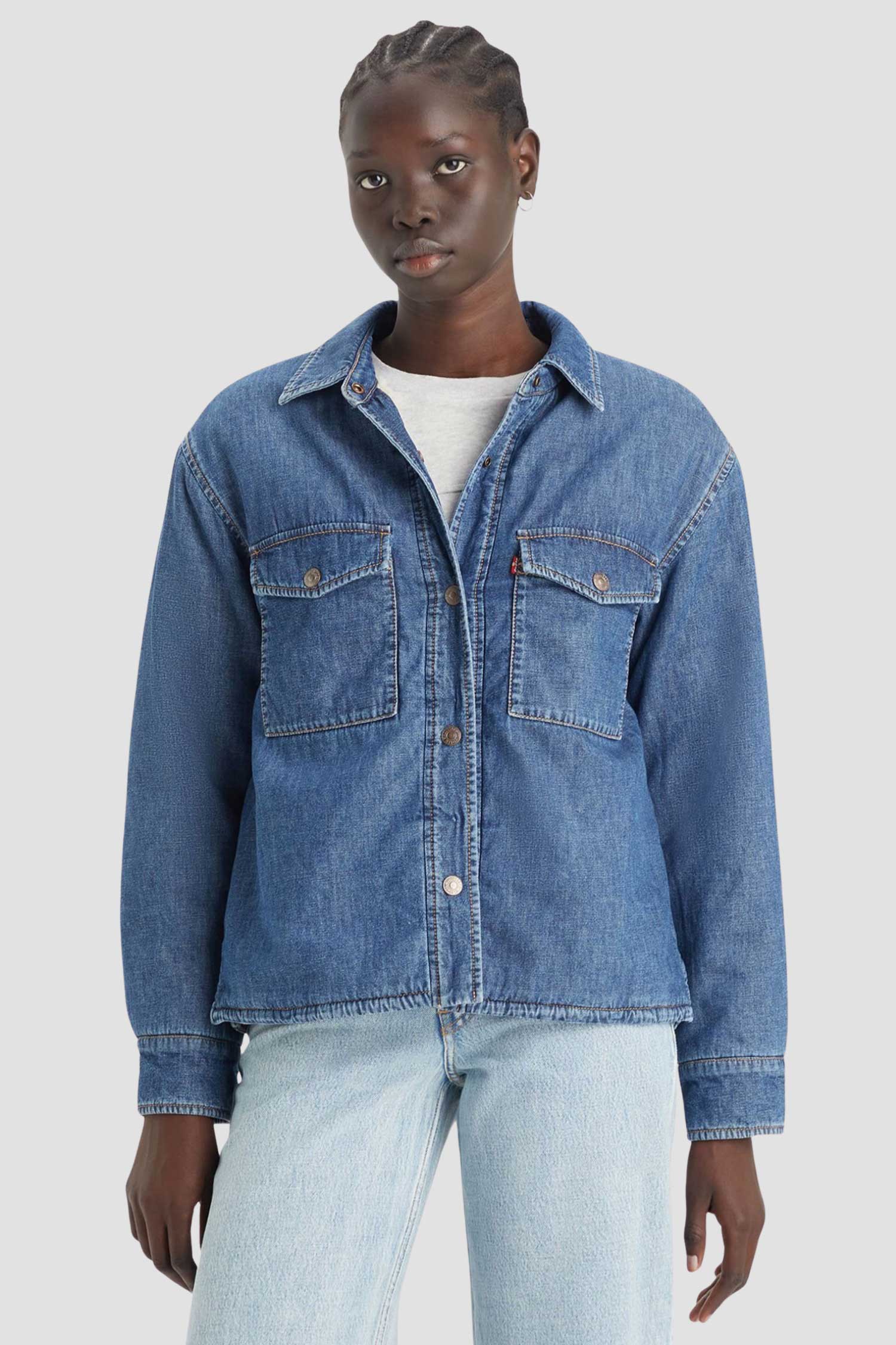 Женская синяя джинсовая куртка Levi’s® A7185;0000