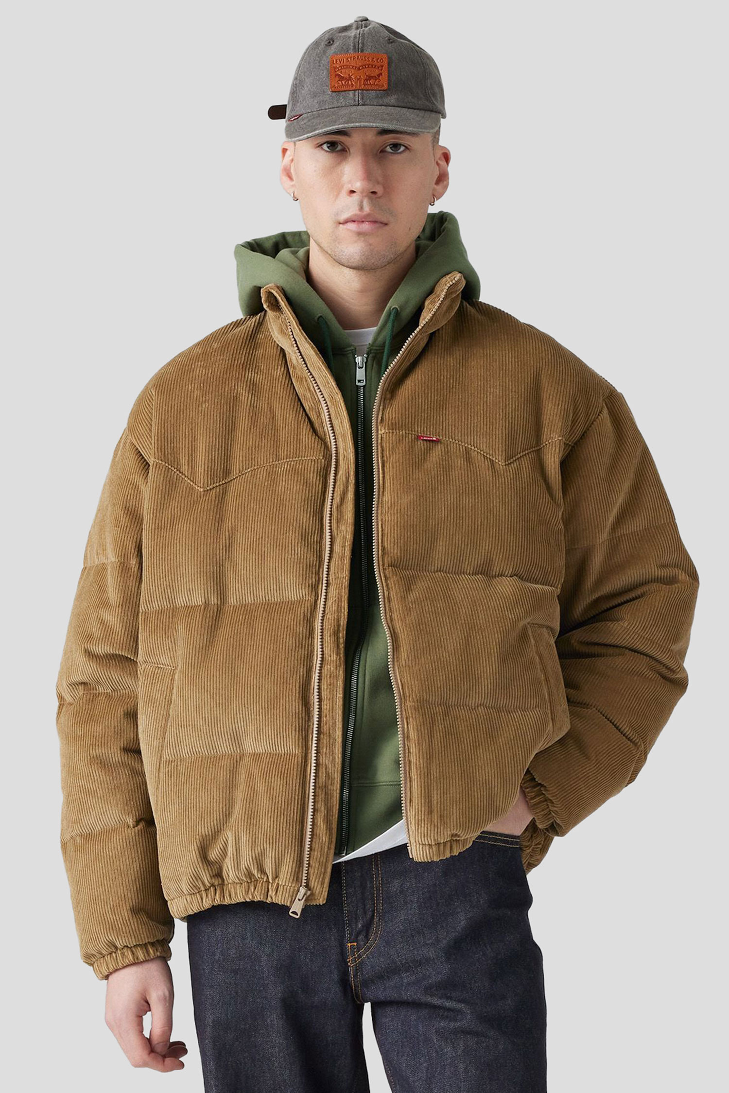 Мужская бежевая вельветовая куртка Levi’s® A0726;0005