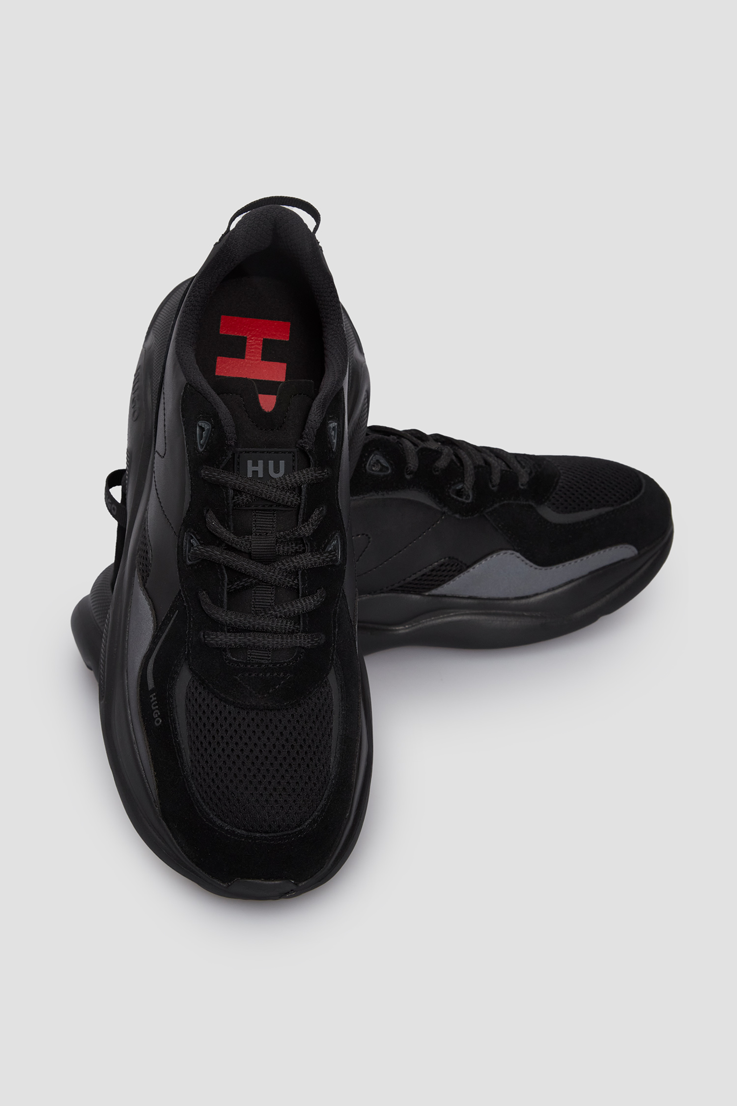 Мужские черные кроссовки HUGO 50517122;005