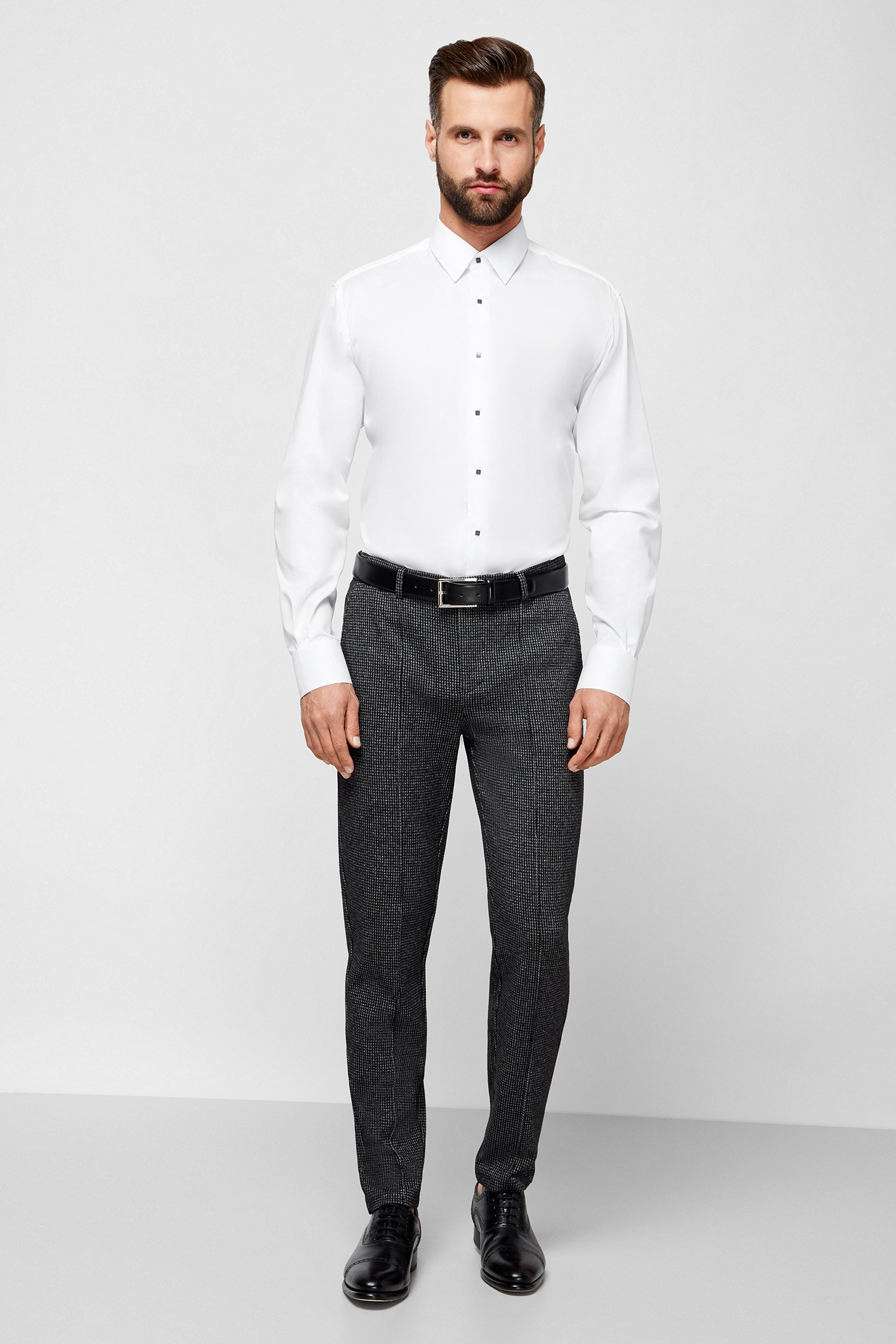 Мужская белая рубашка Karl Lagerfeld 500699.605000;10