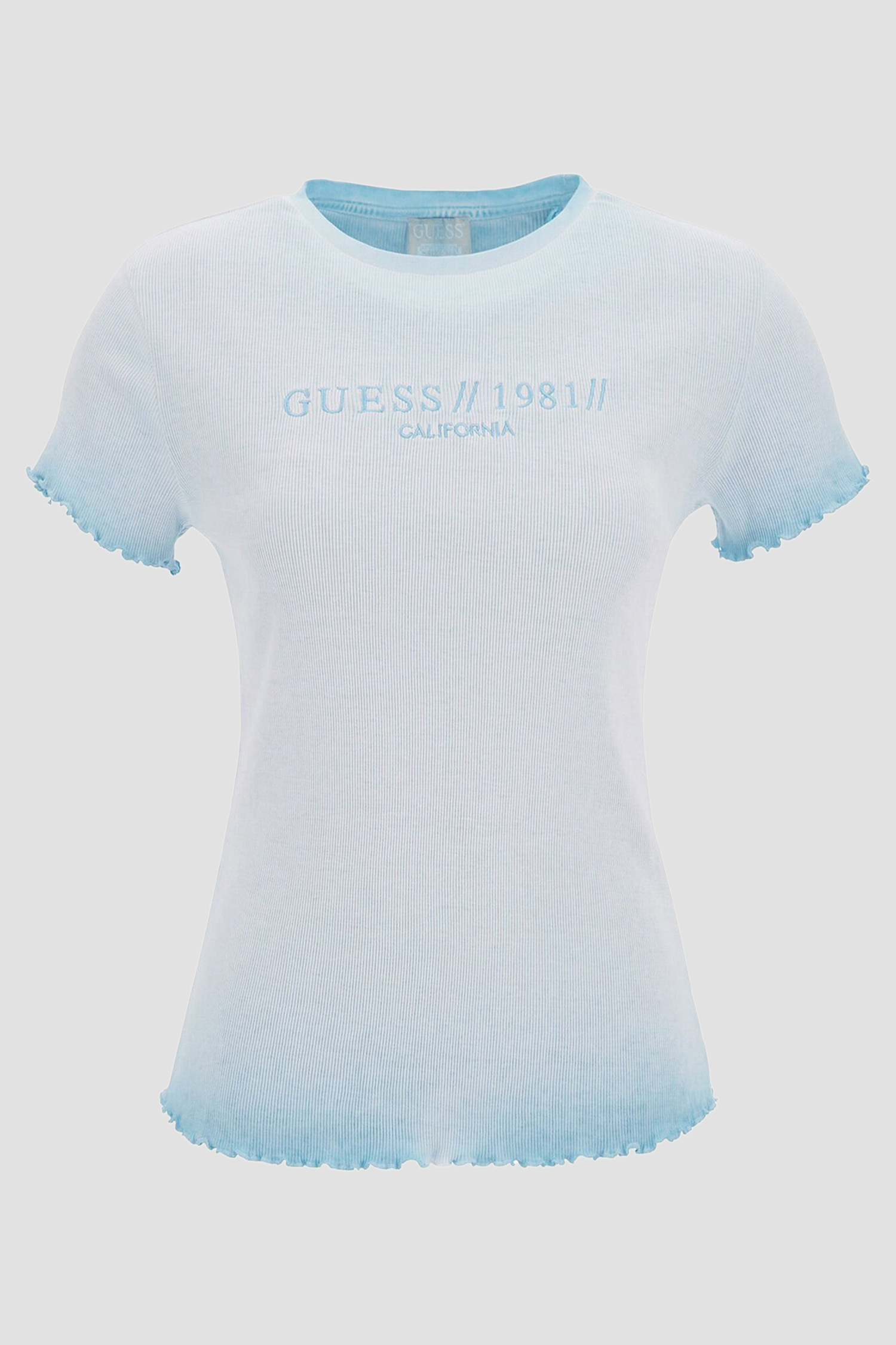 Женская голубая футболка Guess W2GI10.K1814;F7YX