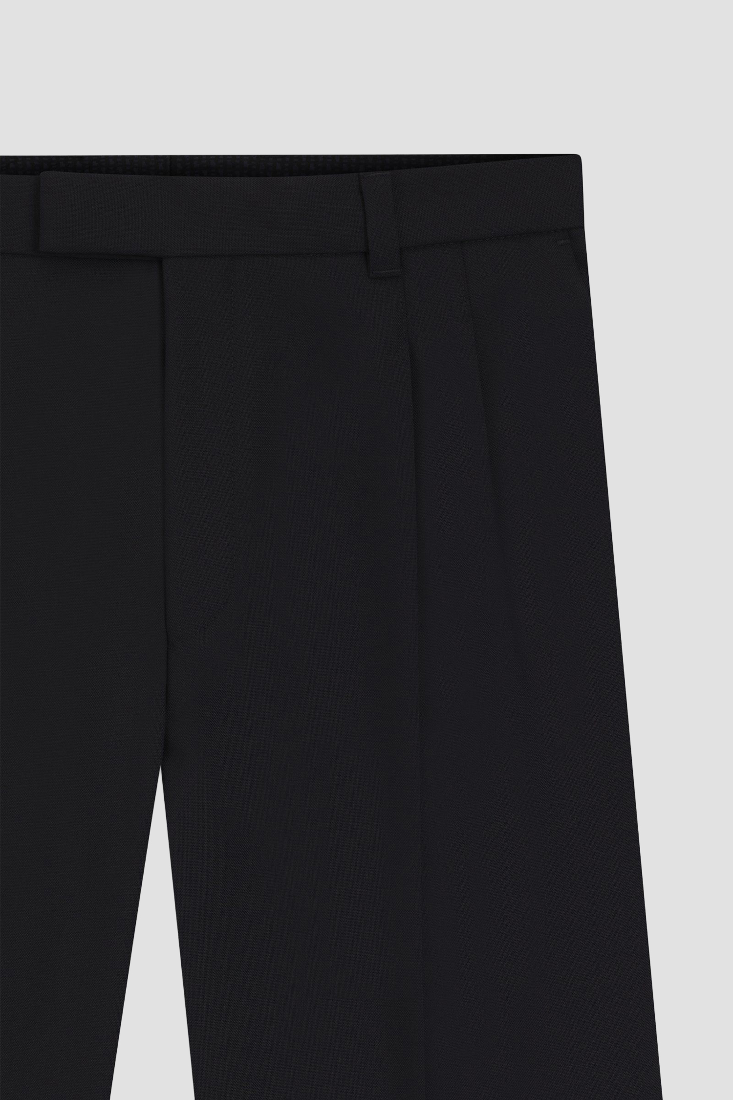 Чоловічі чорні вовняні брюки BOSS 50559680;404