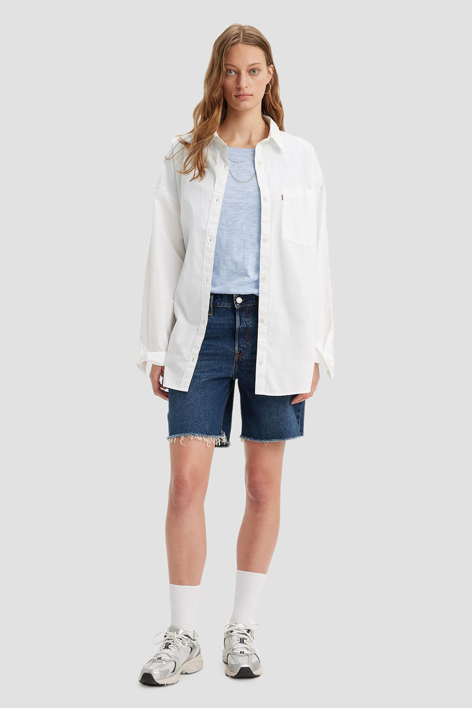 Женские темно-синие джинсовые шорты 501® '90s Lightweight Levi’s® A8433;0000