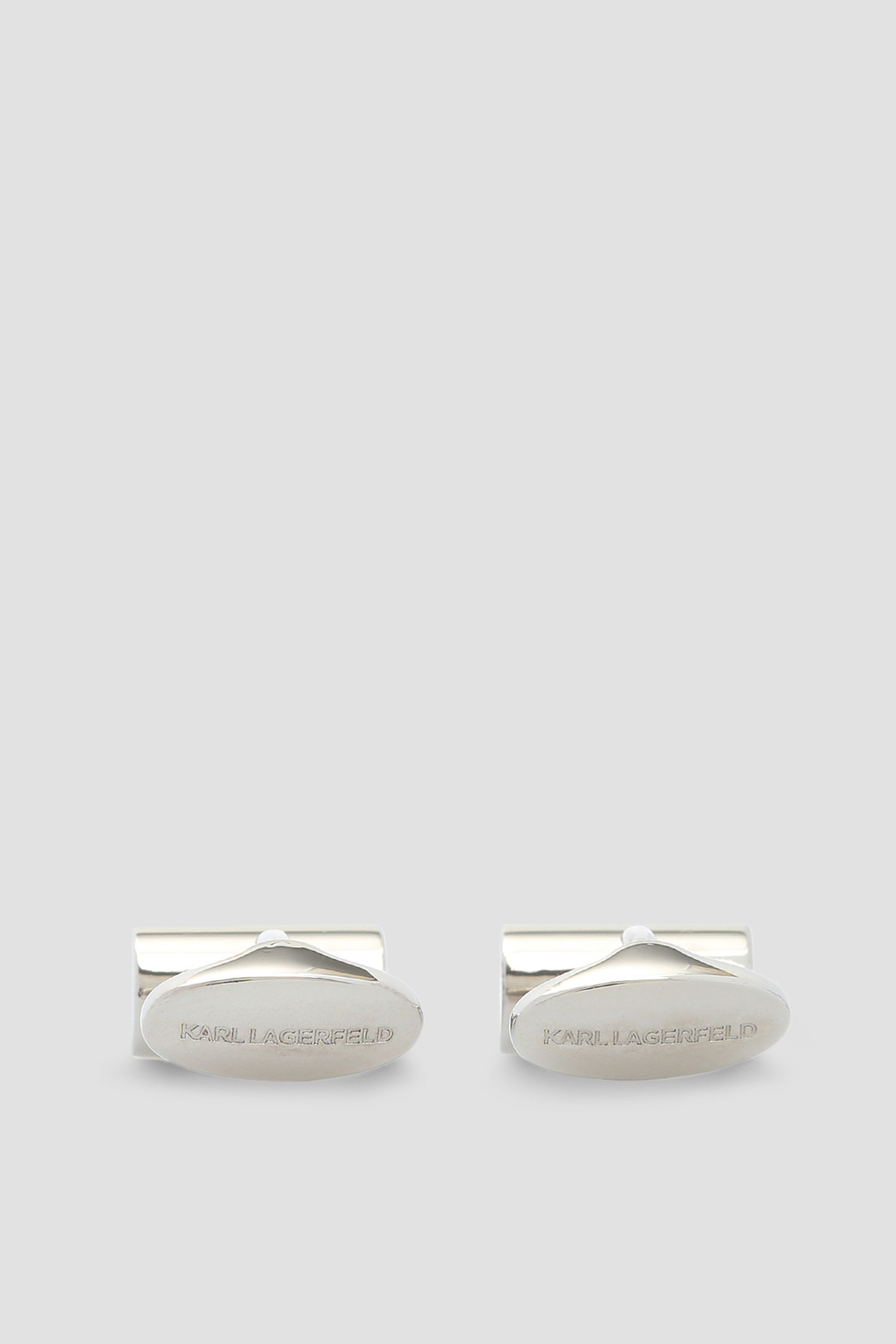 Мужские серебристые запонки Karl Lagerfeld 582185.805702;910